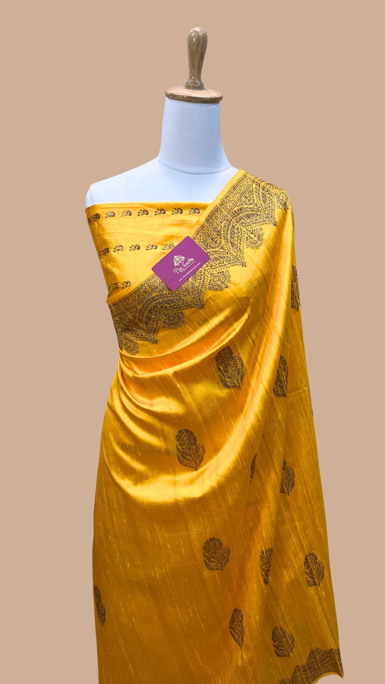 Pure Raw Silk Handloom Banarasi Saree