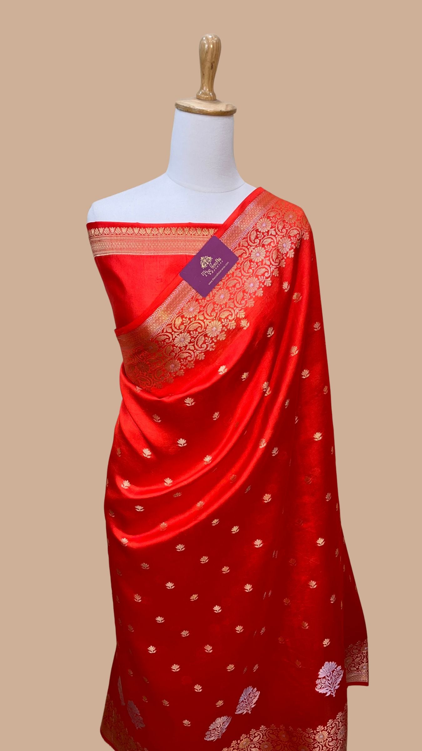 Pure Mango Silk Handloom Banarasi Saree
