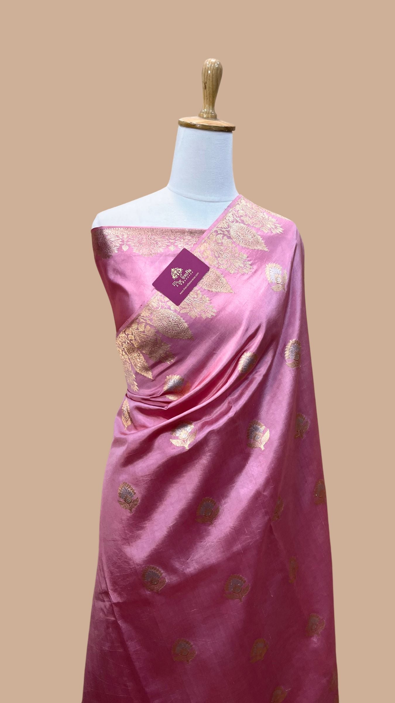 Pure Mango Silk Handloom Banarasi Saree - Sona Roopa