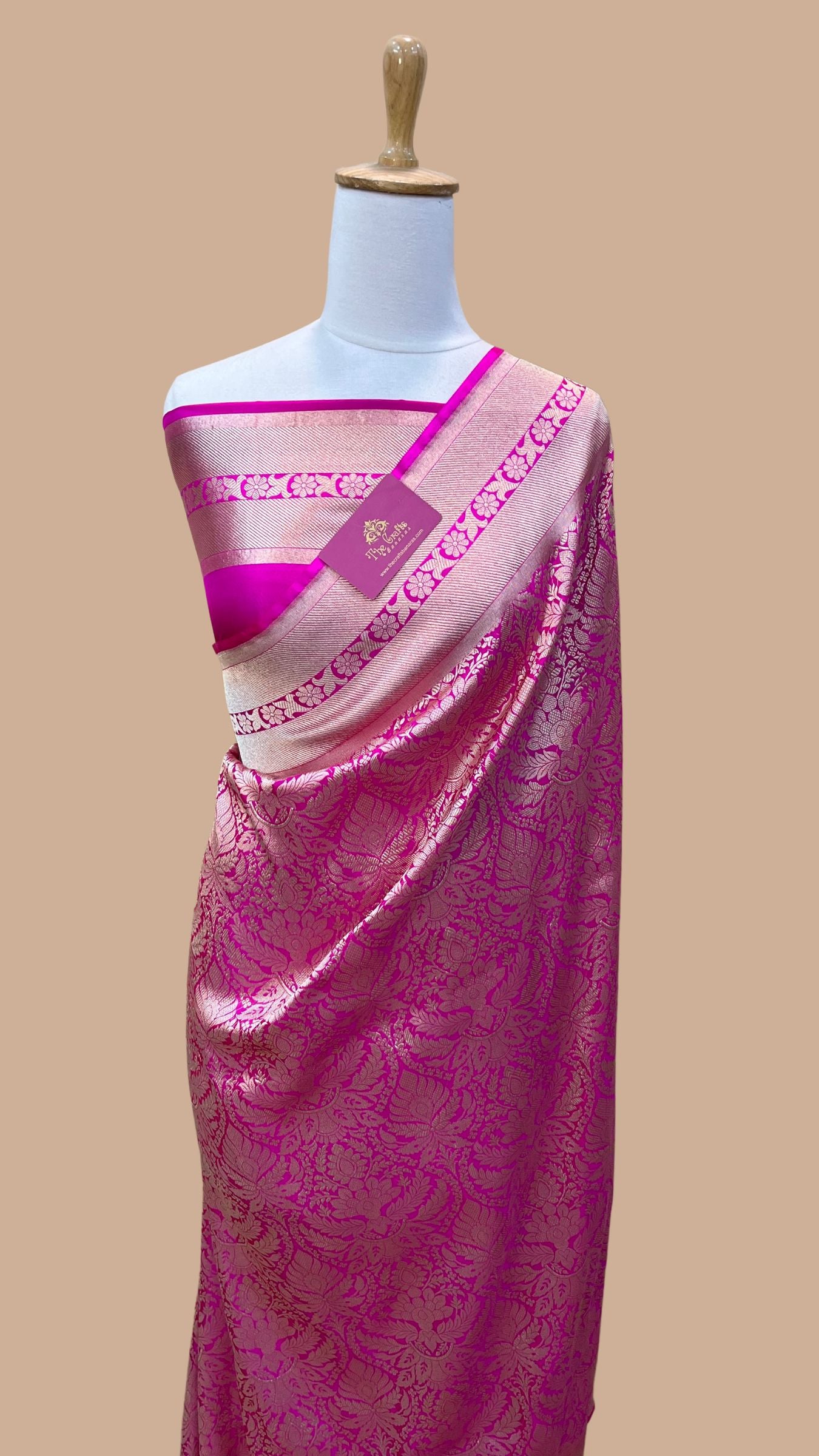 Pure Katan Silk Handloom Banarasi Saree - Tanchui Brocade