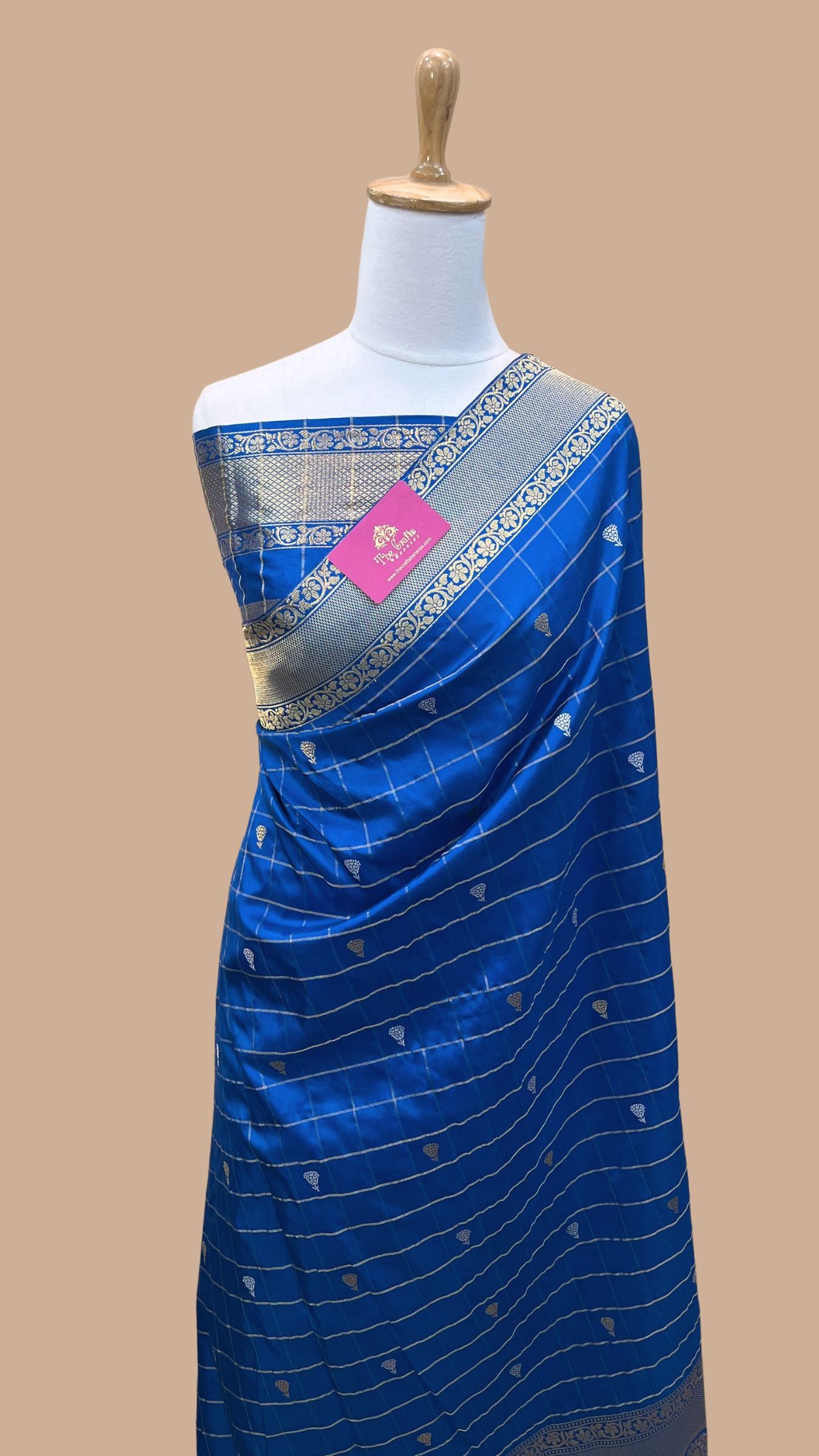 Pure Katan Silk Handloom Banarasi Saree - kadhua sona rupa motifs