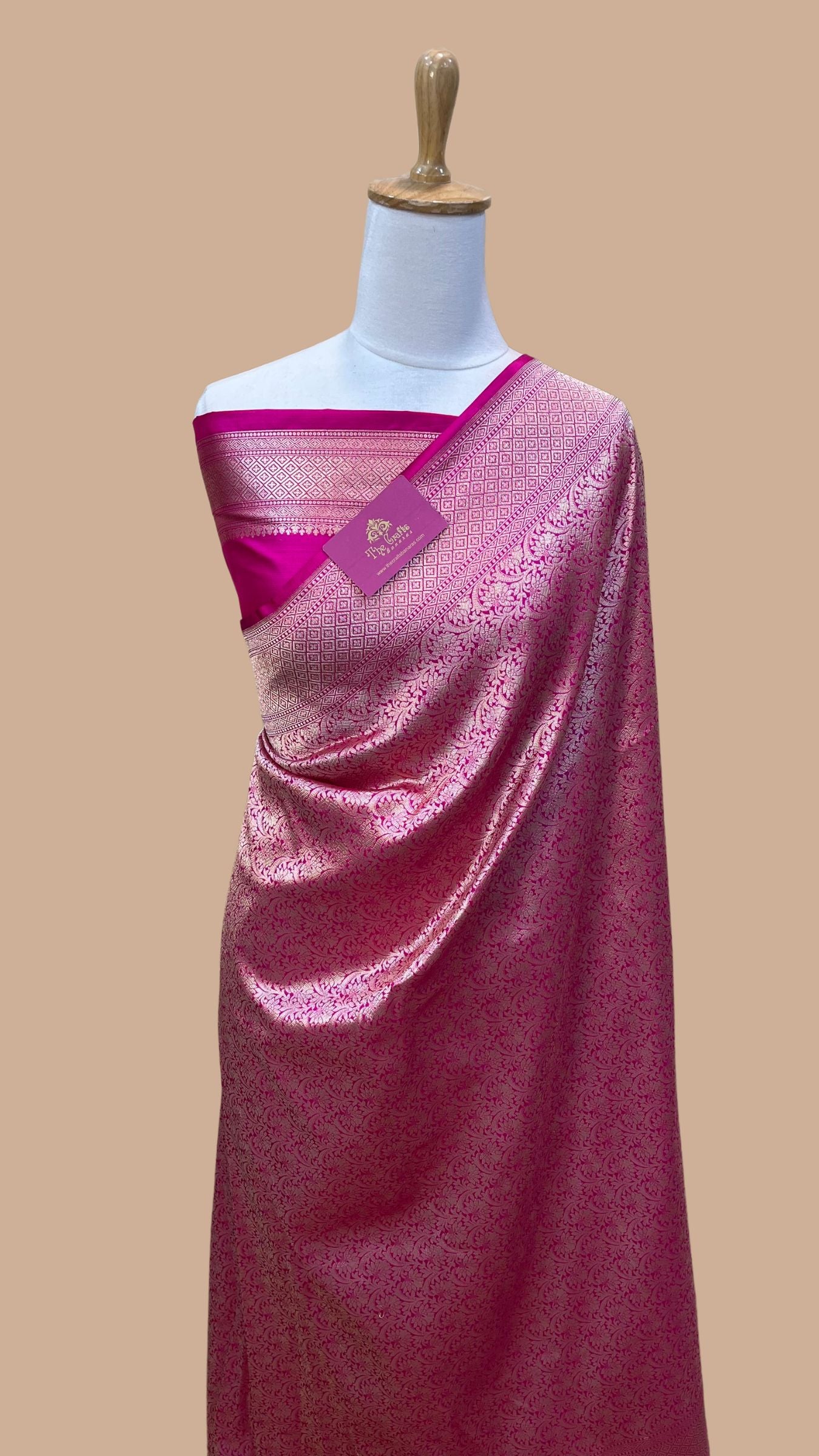Pure Katan Silk Handloom Banarasi Saree - Tanchui Brocade