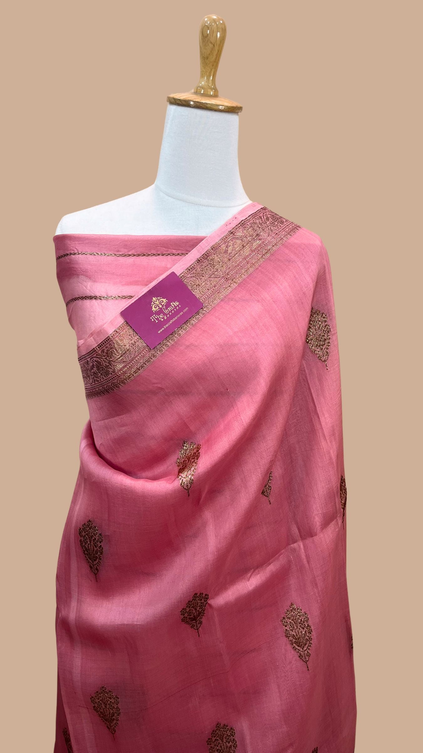 Pure Kora Silk Handloom Banarasi Saree