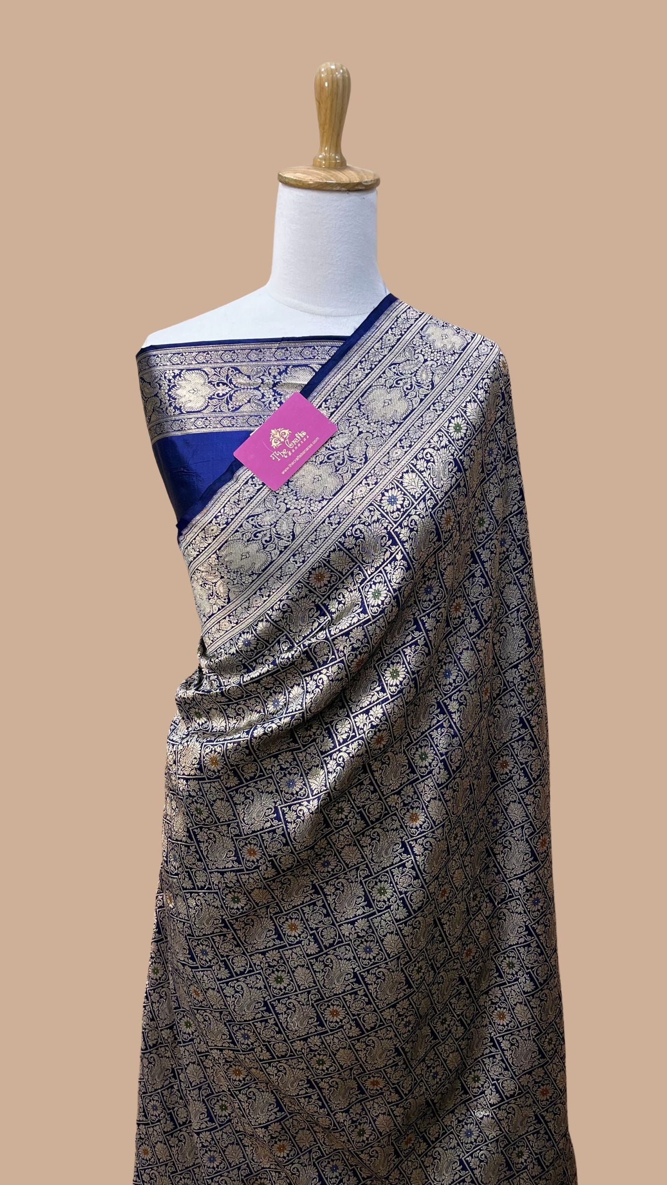 Pure Katan Silk Handloom Banarasi Saree - Tanchui Brocade Meena