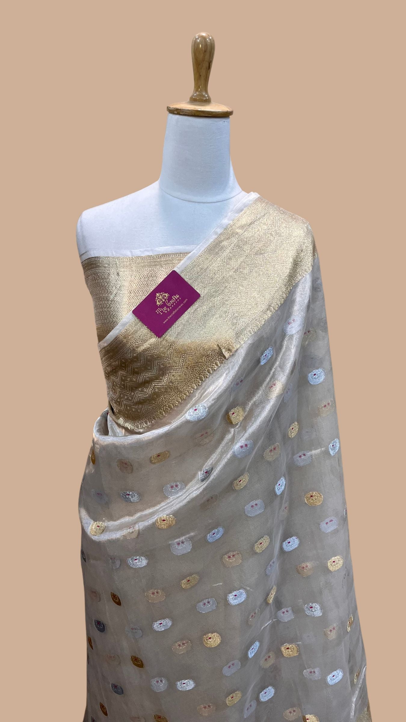 Pure Kora Tissue Silk Banarasi Saree