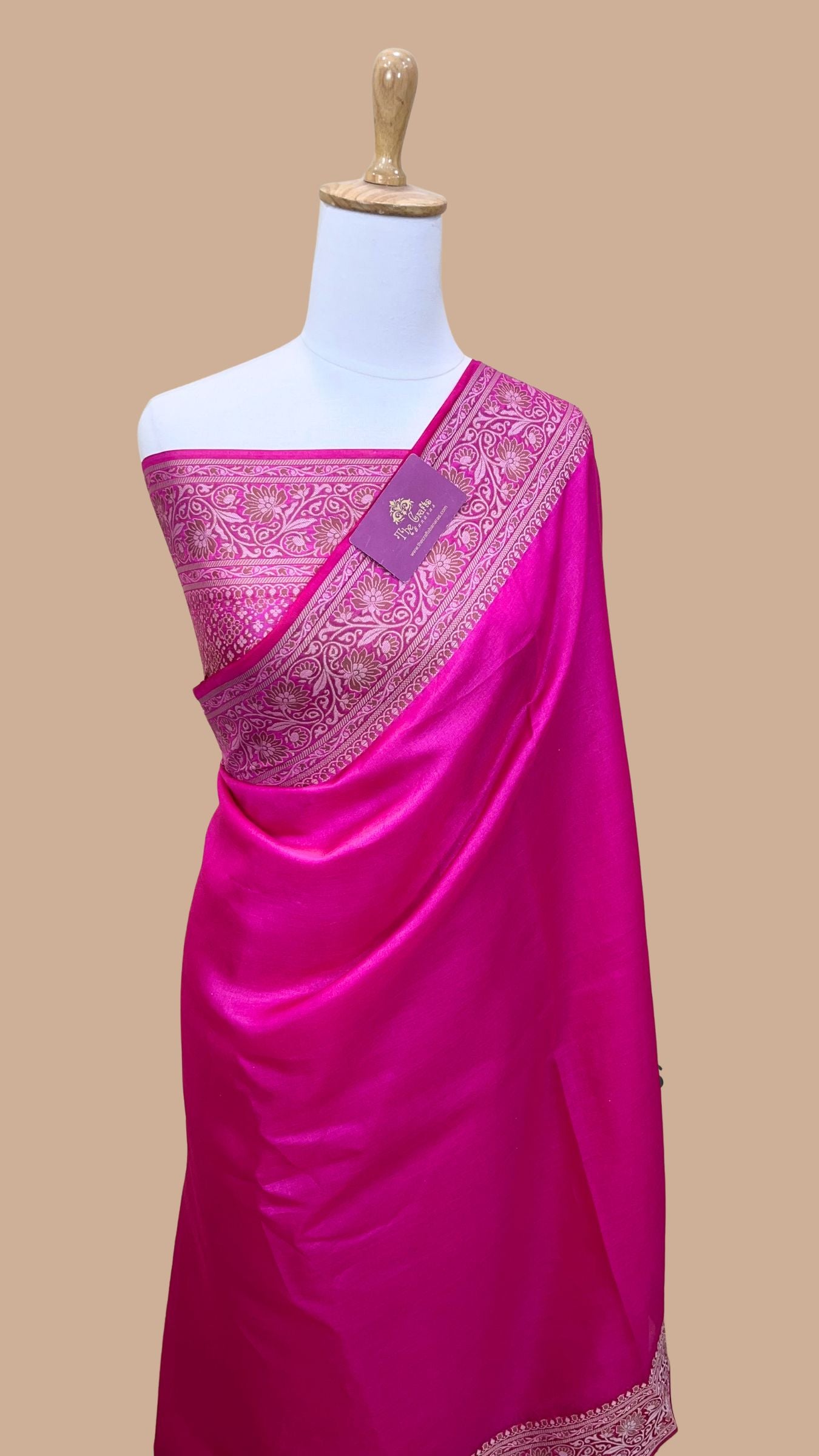 Pure Butter Crepe Banarasi Saree