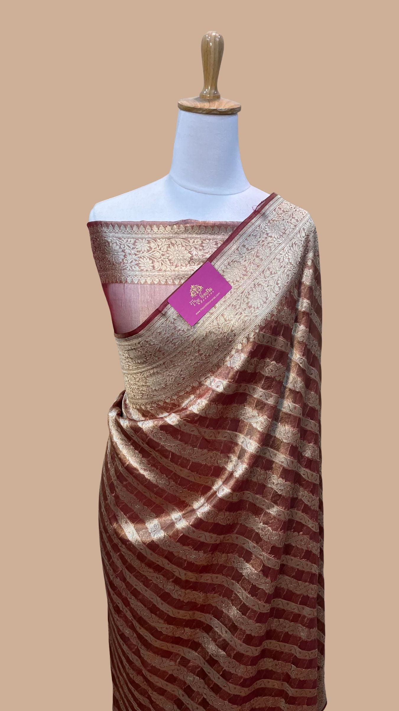 Pure Kora Tissue Silk Handloom Banarasi Saree