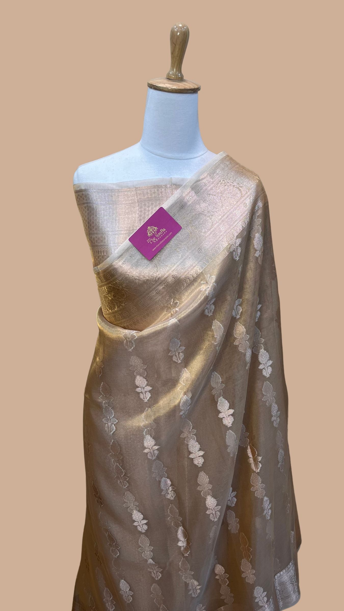 Pure Kora Silk Handloom Banarasi Saree