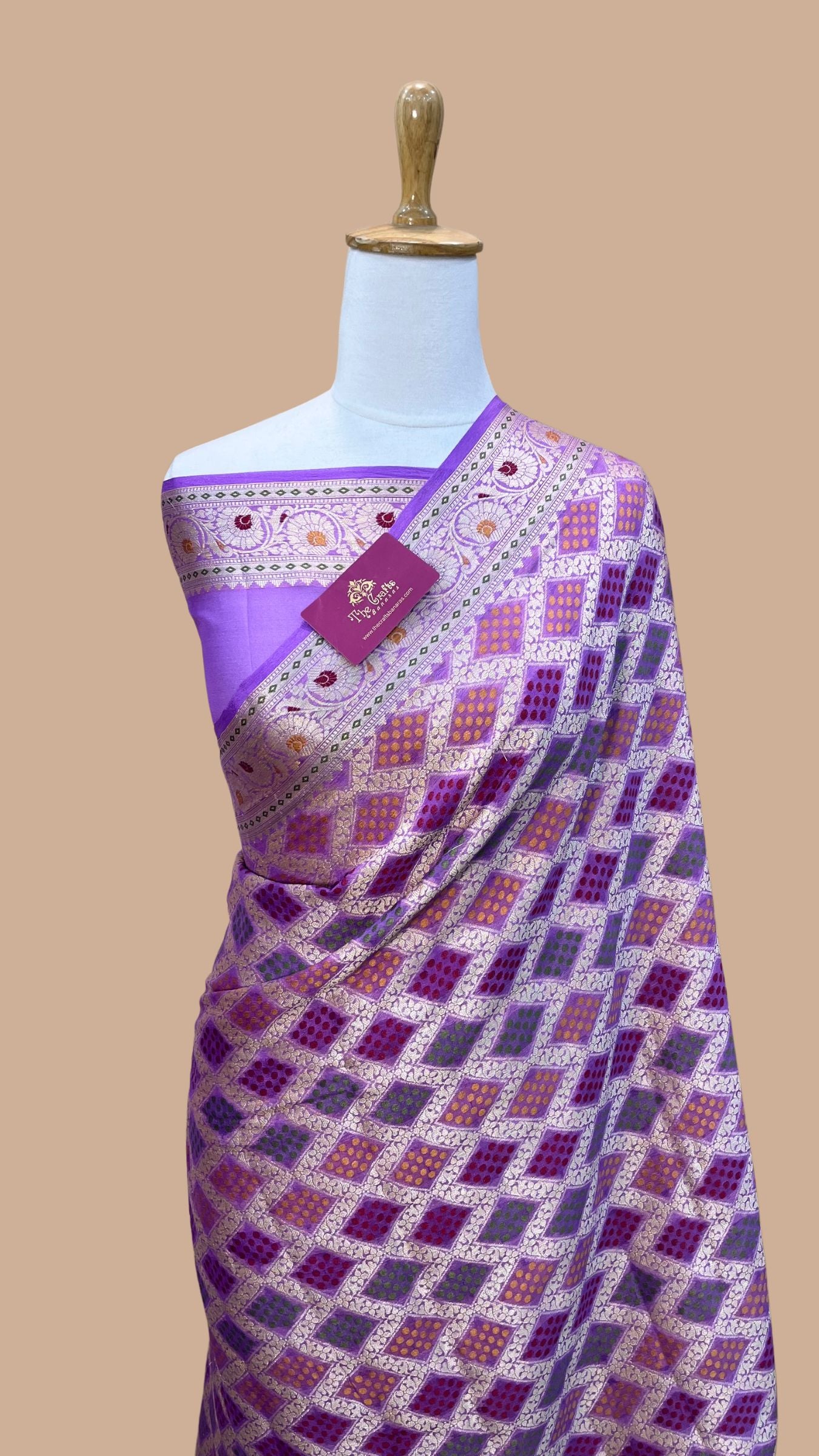 Pure Khaddi Chiffon Banarasi Saree