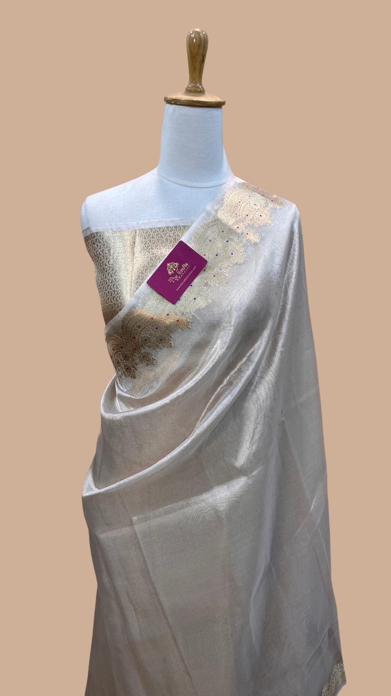 Pure Kora Tissue Silk Banarasi Saree