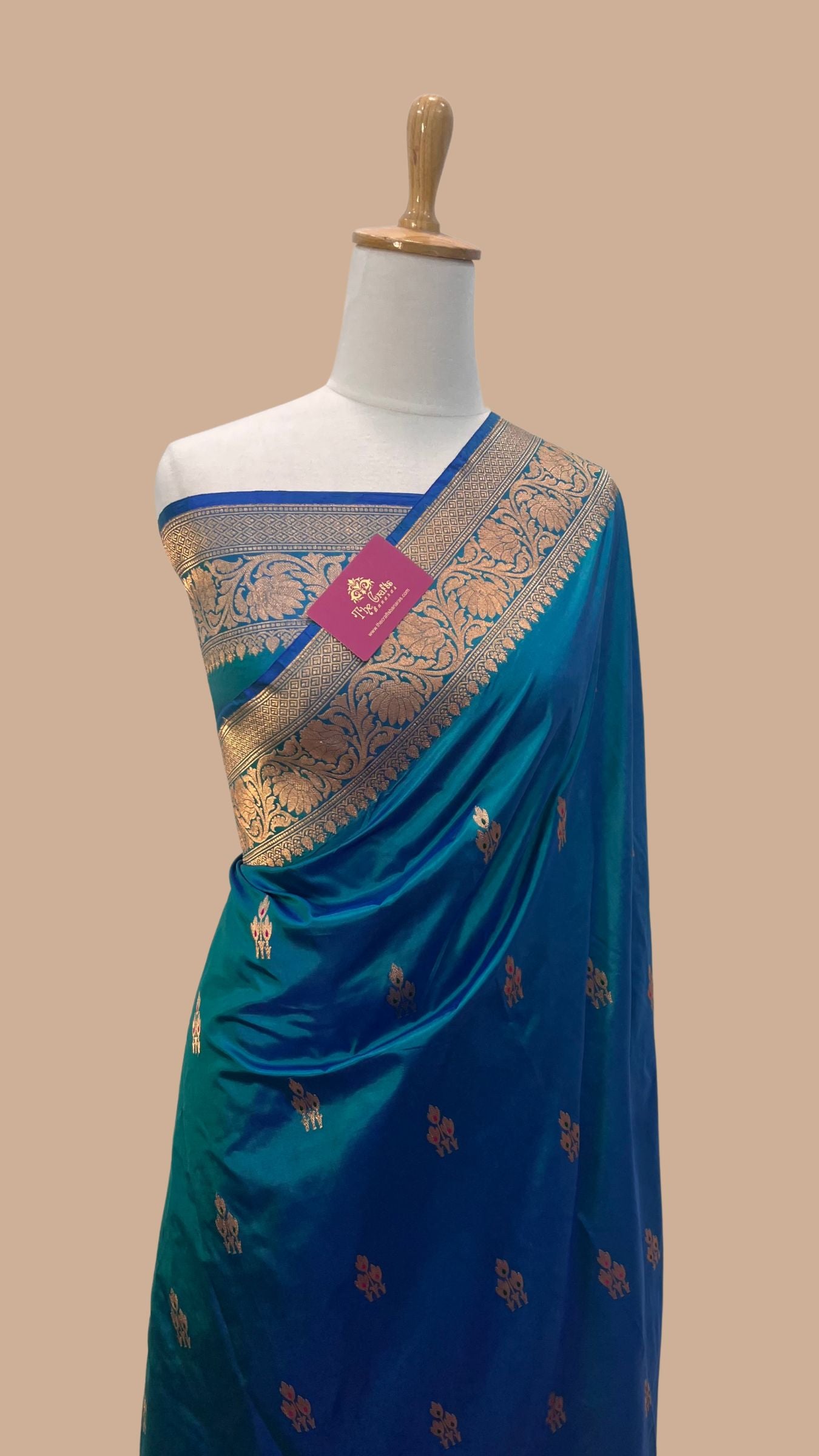 Pure Katan Silk Handloom Banarasi Saree - Kadhua Buti