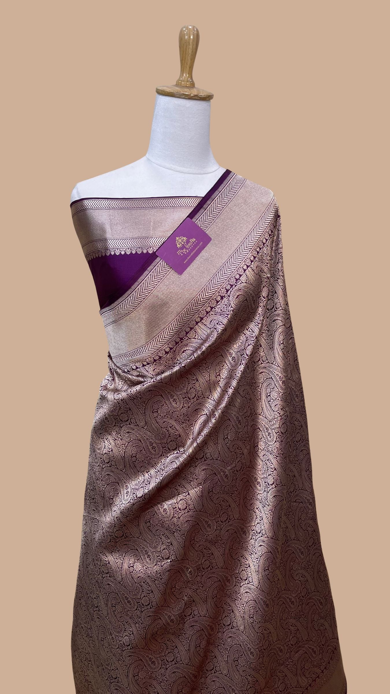Pure Katan Silk Handloom Banarasi Saree - Tanchui Brocade