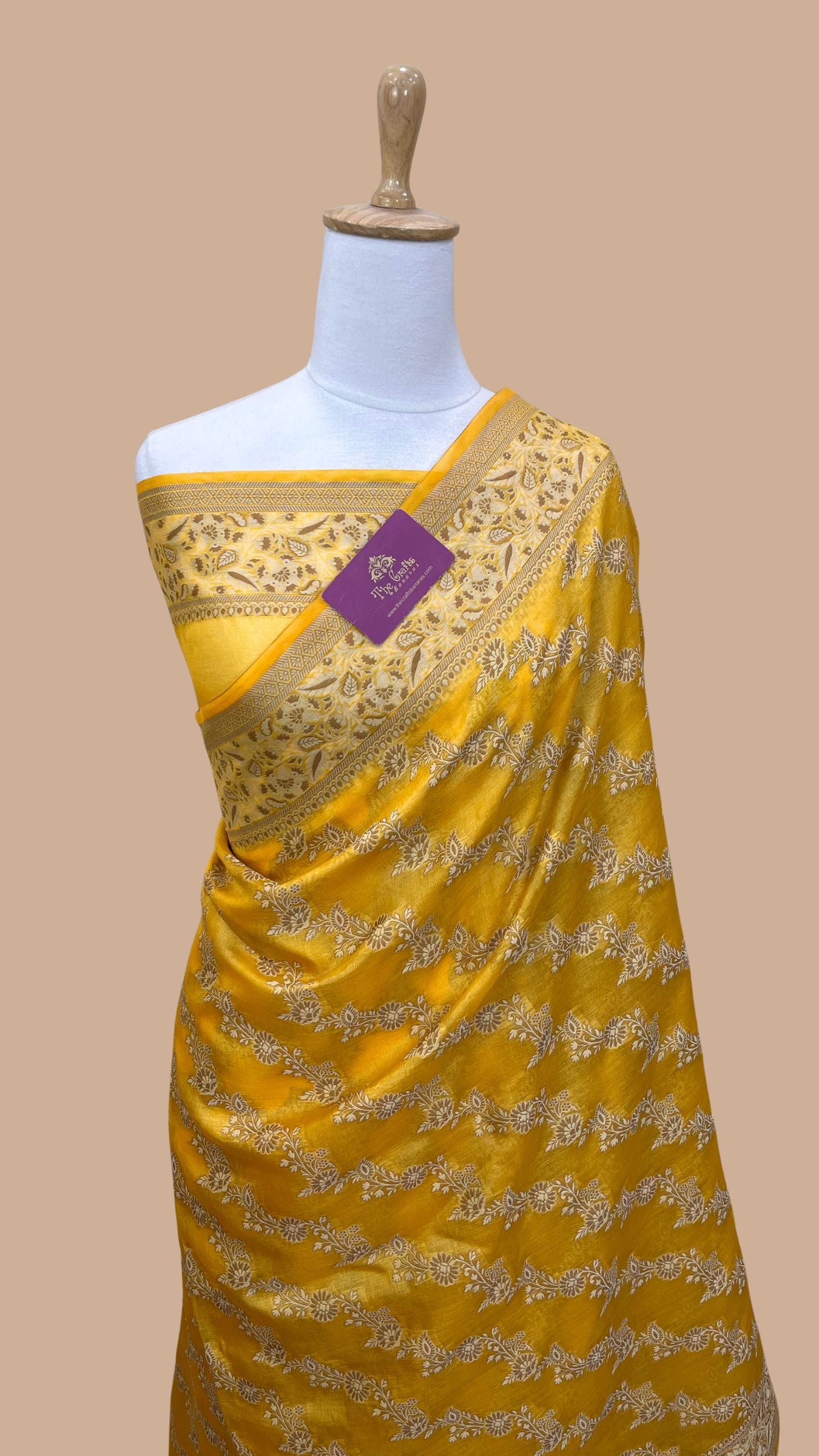 Pure Butter Crepe Banarasi Saree
