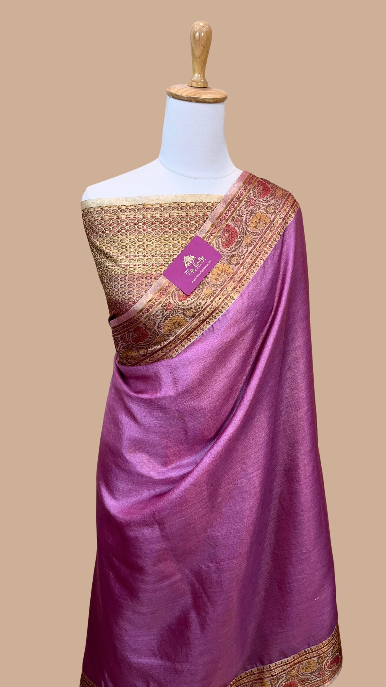 Pure Butter Crepe Banarasi Saree