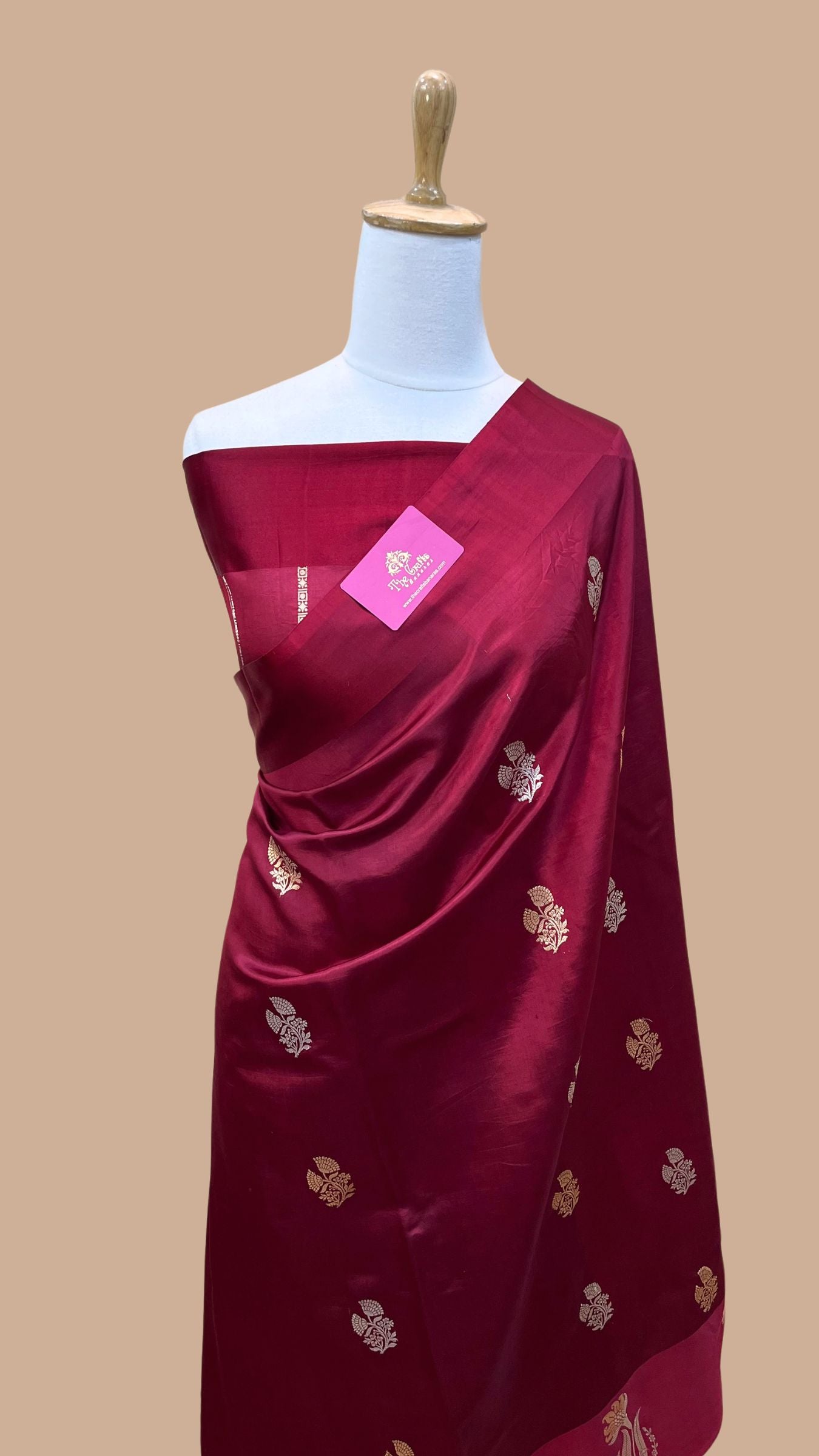 Pure  Mango Silk Handloom Banarasi Saree