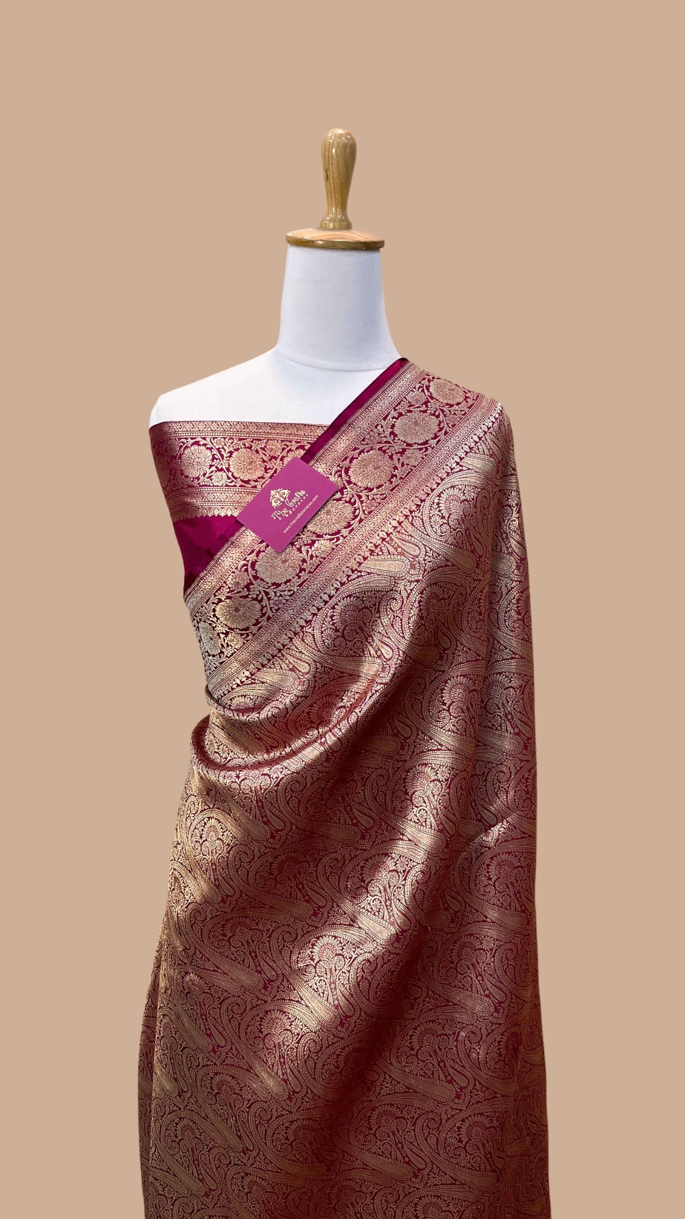 Pure Katan Silk Handloom Banarasi Saree - Tanchui Brocade