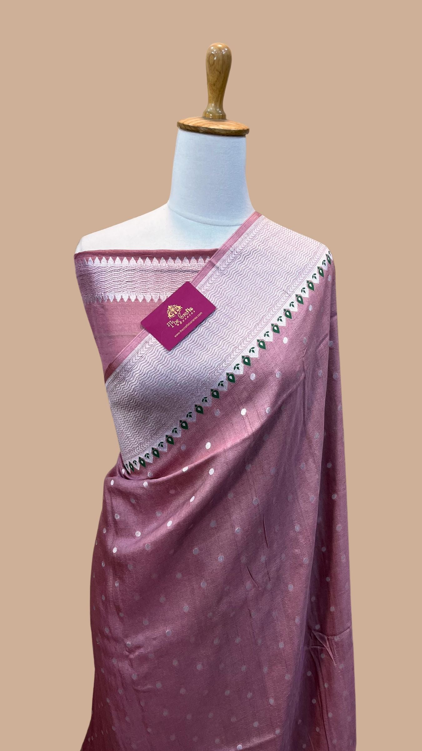 Tussar Georgette Handloom Banarasi Saree - Meenakari