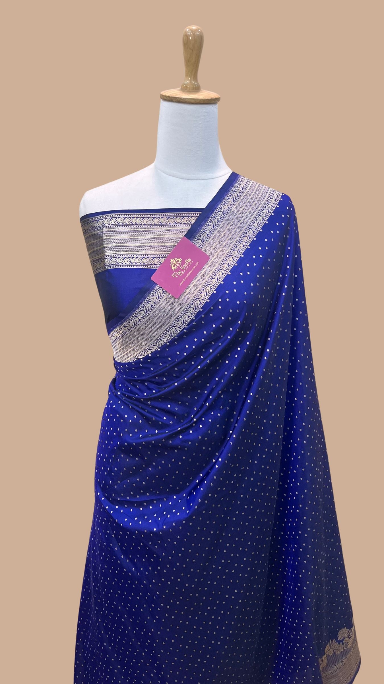 Pure Katan Silk Handloom Banarasi Saree - Chunri Buti