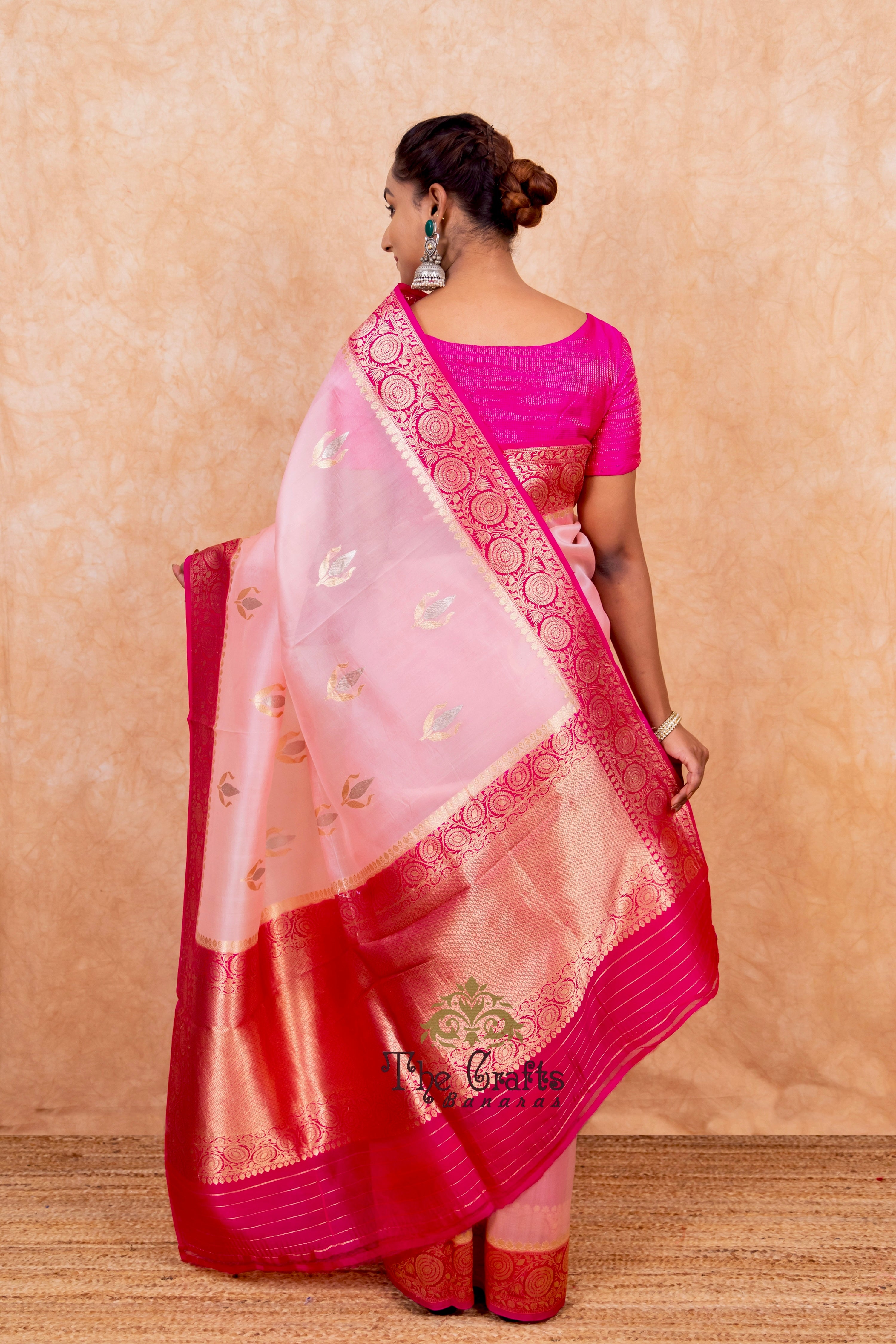 Pure Kora Silk Handloom Banarasi Saree