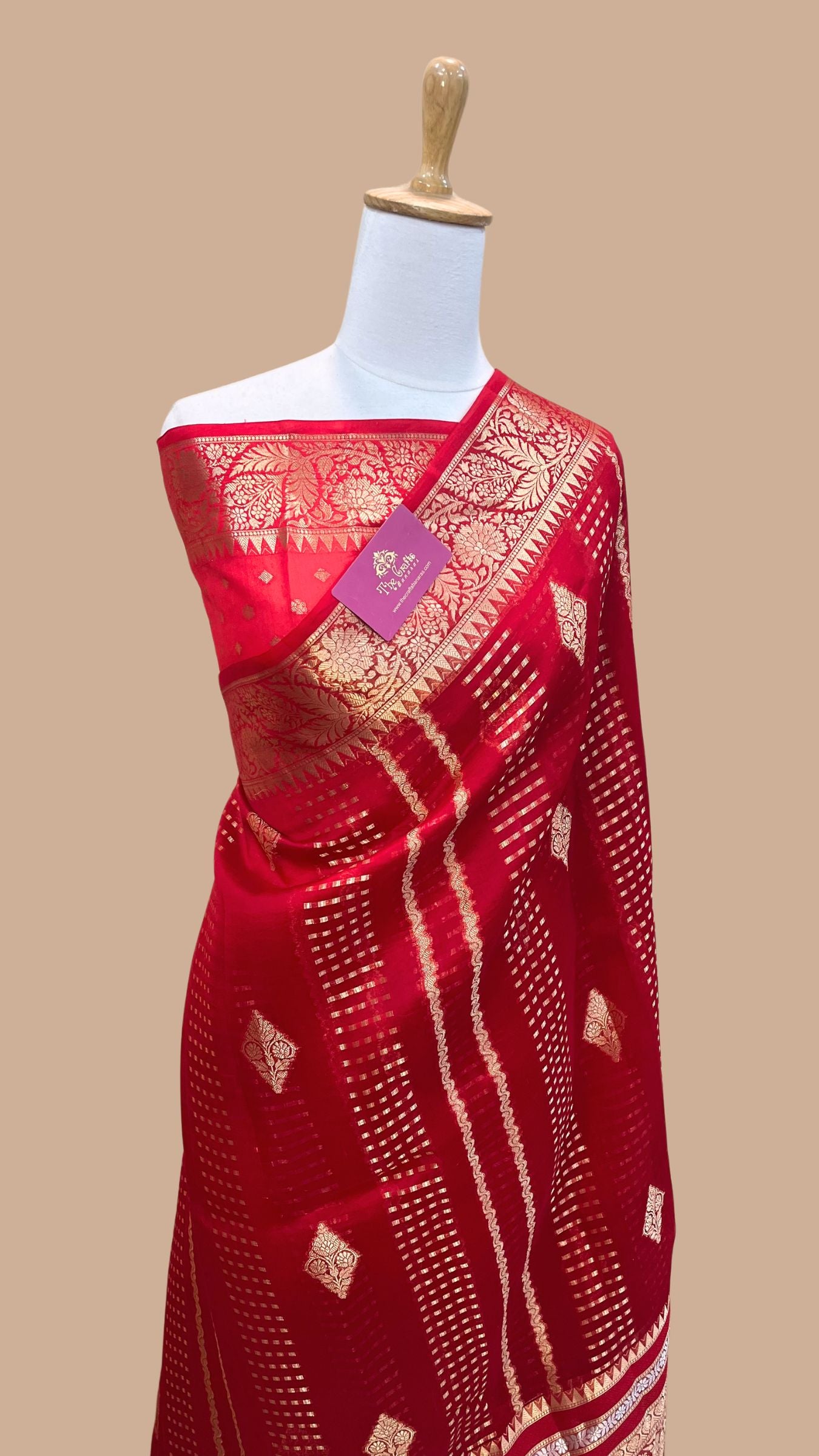 Pure Kora Silk Handloom Banarasi Saree