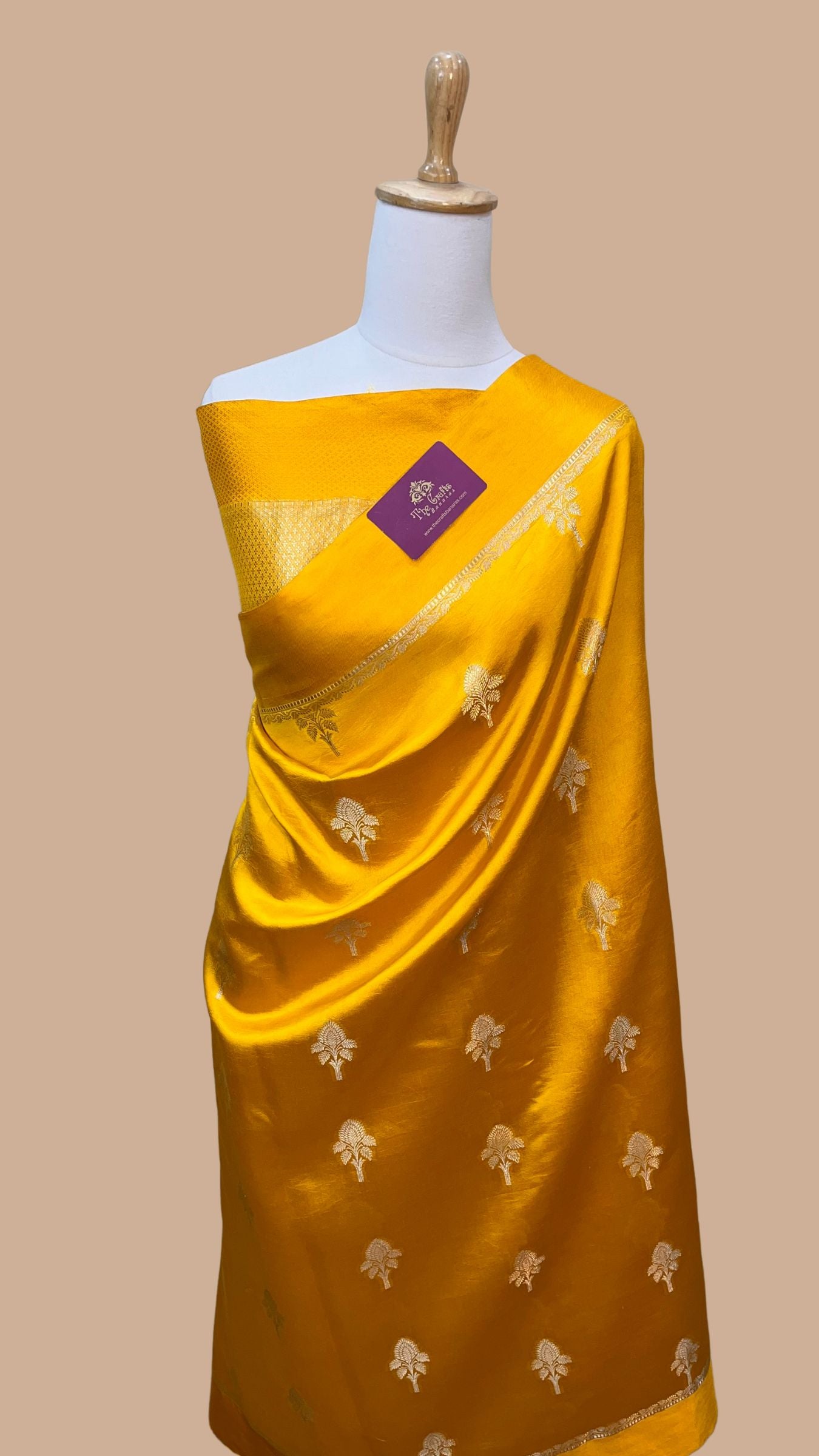 Pure Mango Silk Banarasi Saree