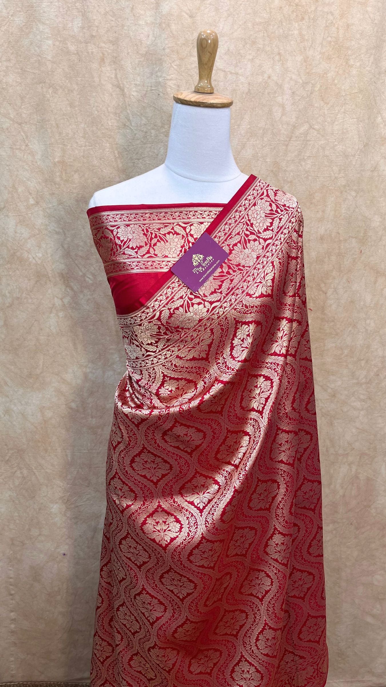 Pure Katan Silk Handloom Banarasi Saree - Tanchui Brocade