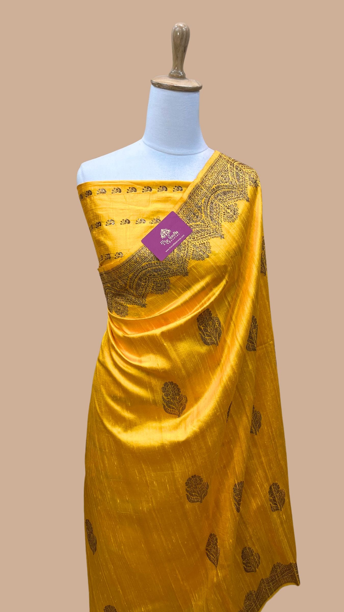 Pure Raw Silk Handloom Banarasi Saree