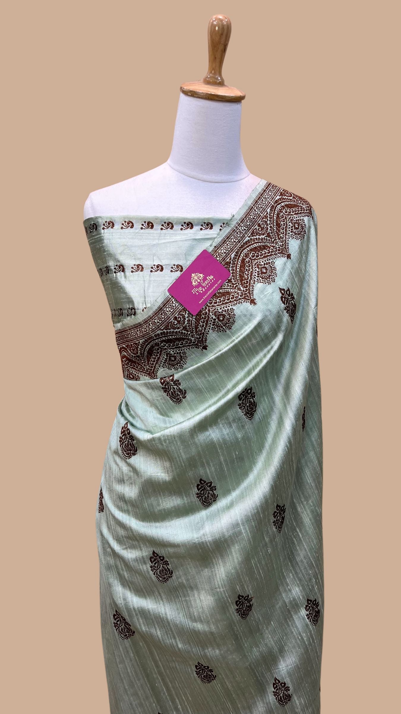 Pure Raw Silk Handloom Banarasi Saree