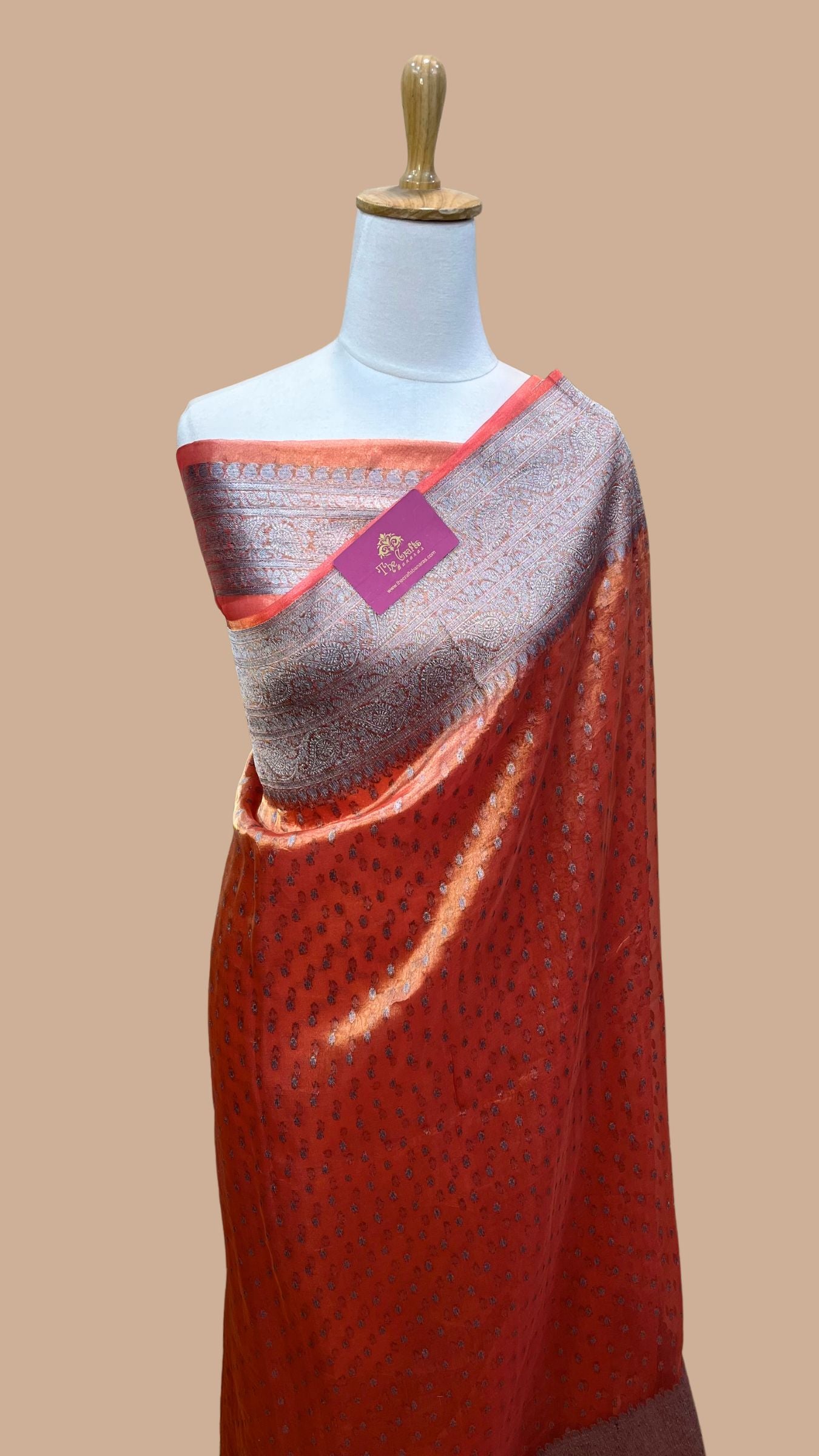 Pure Kora Tissue Silk Handloom Banarasi Saree