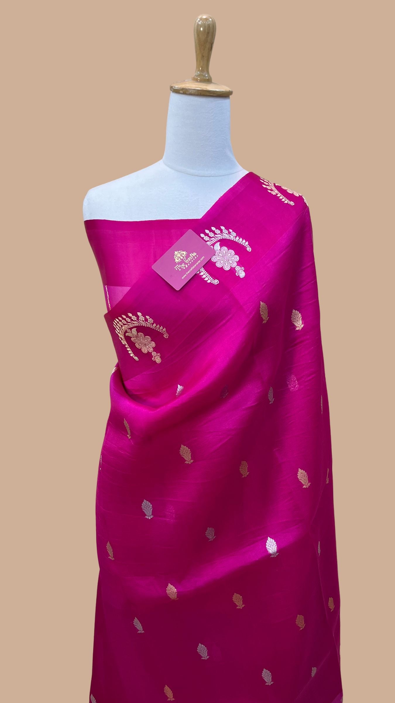 Pure Kora Silk Handloom Banarasi Saree