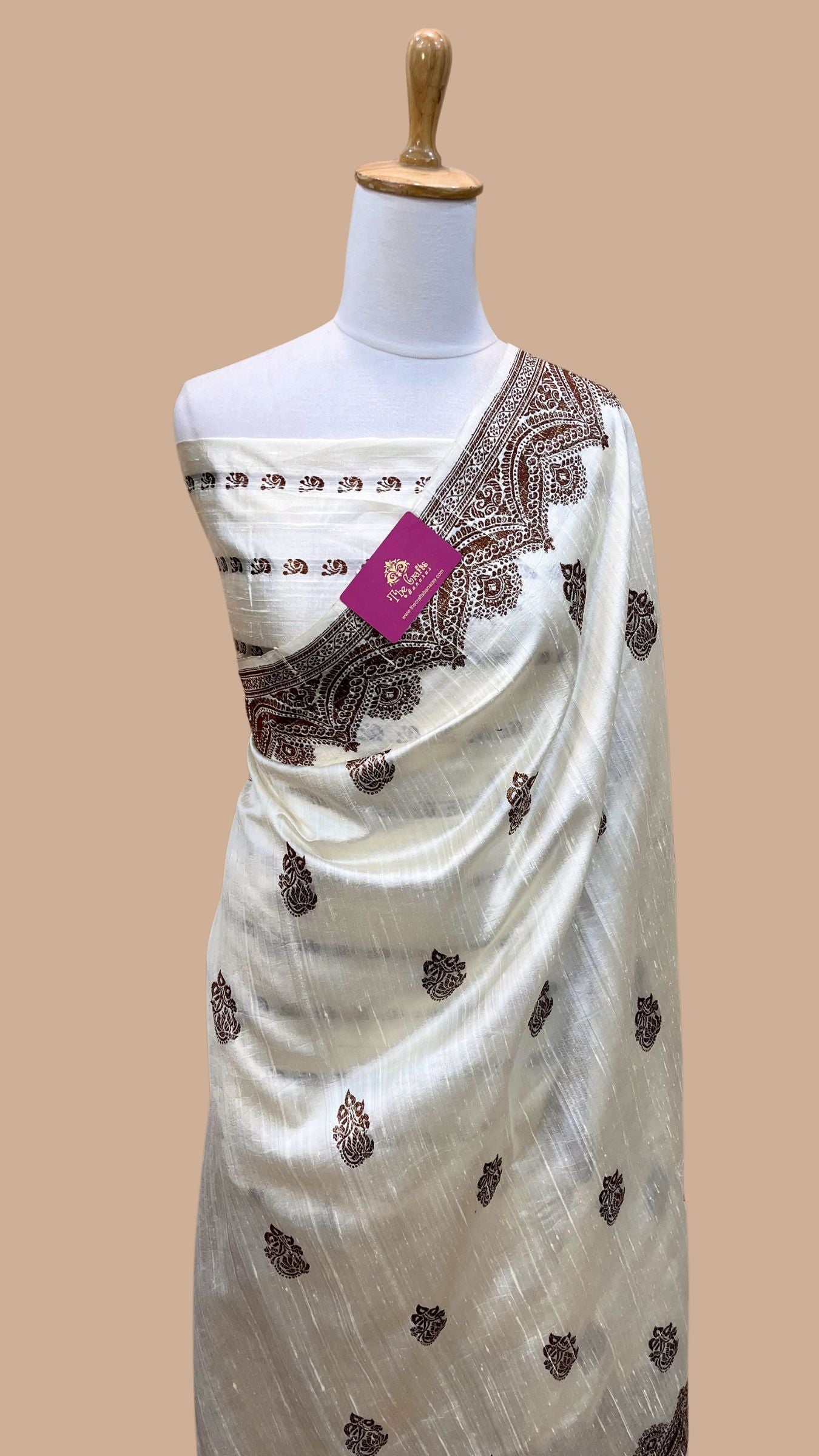 Pure Raw Silk Handloom Banarasi Saree