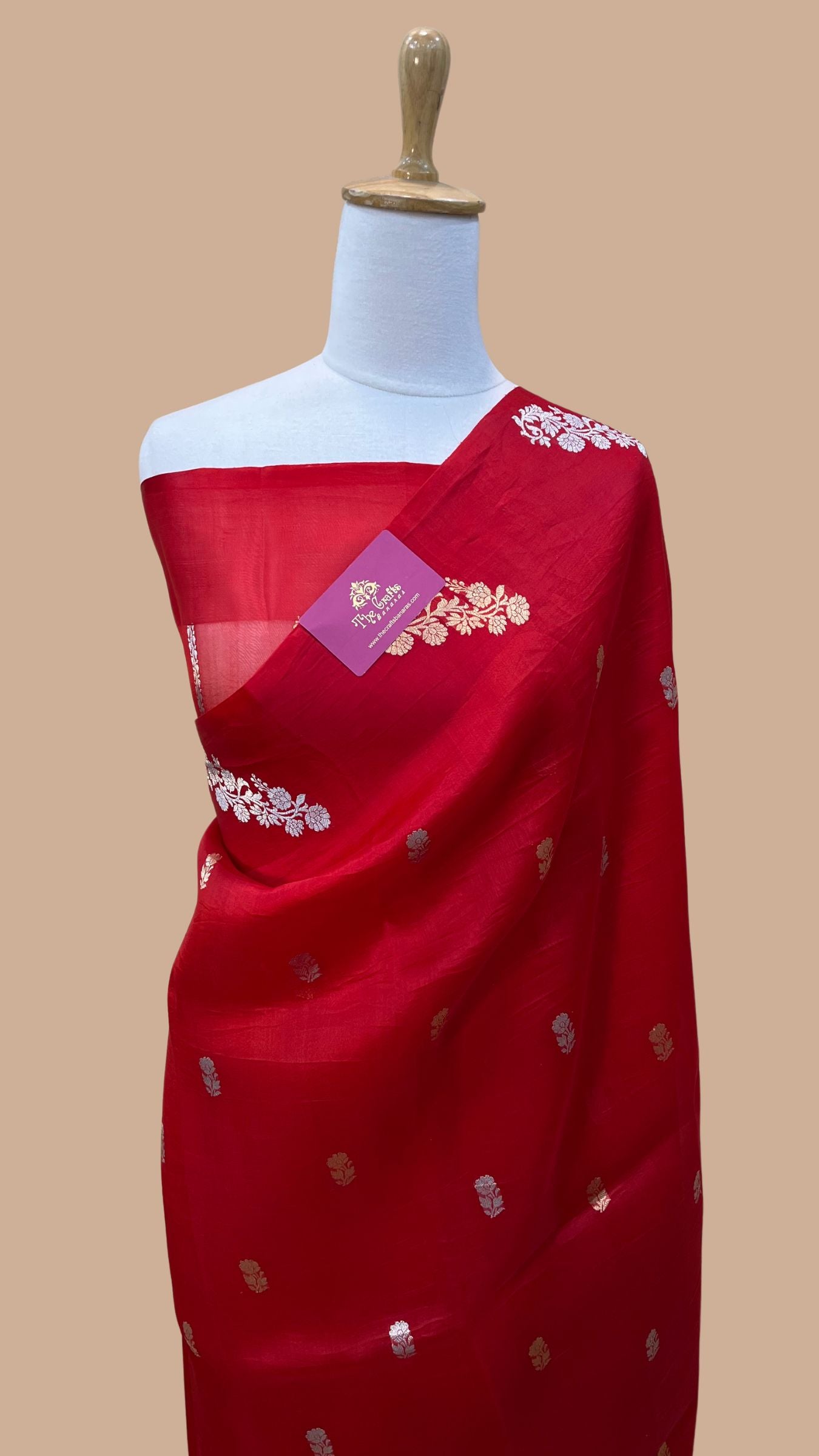 Pure Kora Silk Handloom Banarasi Saree