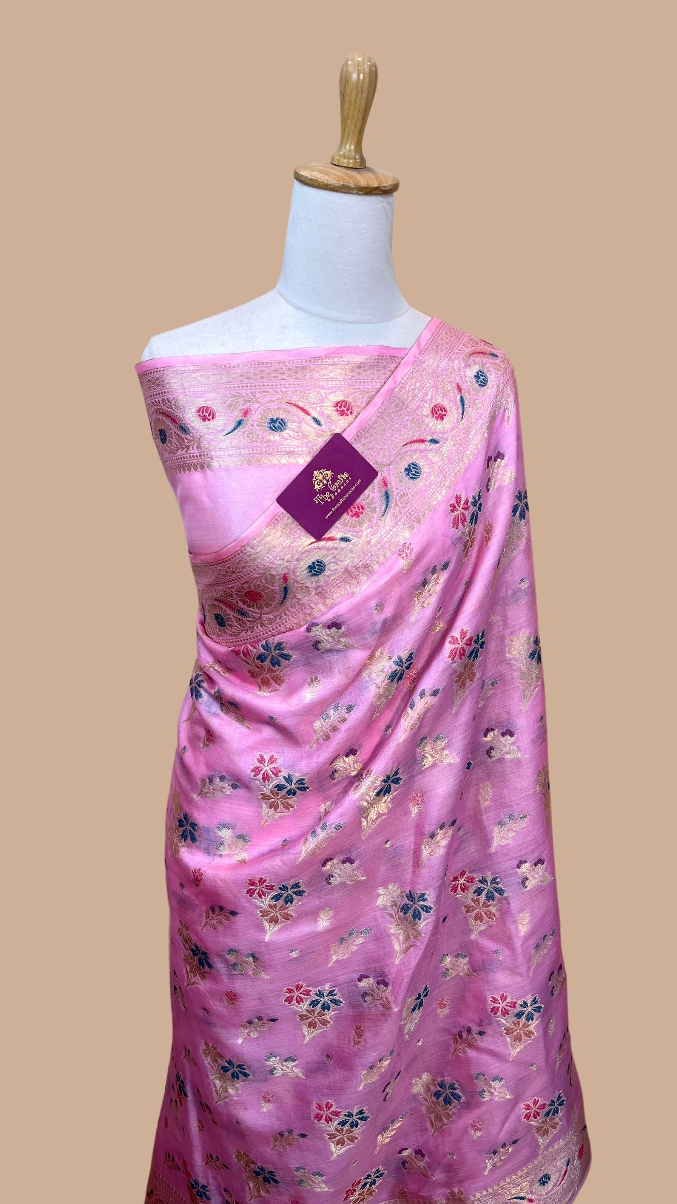 Pure Butter Crepe Banarasi Saree