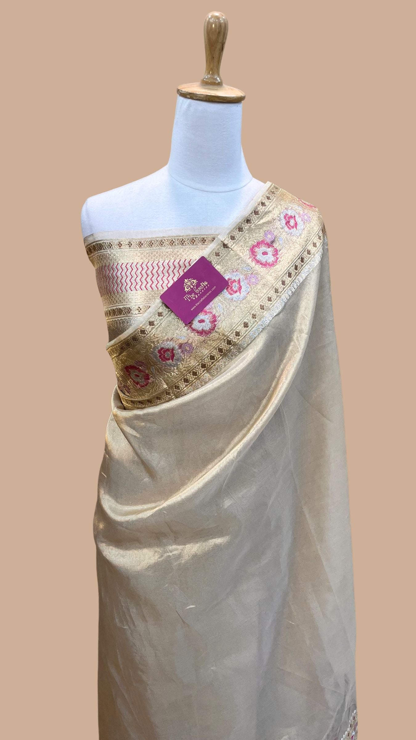 Pure Kora Tissue Silk Banarasi Saree