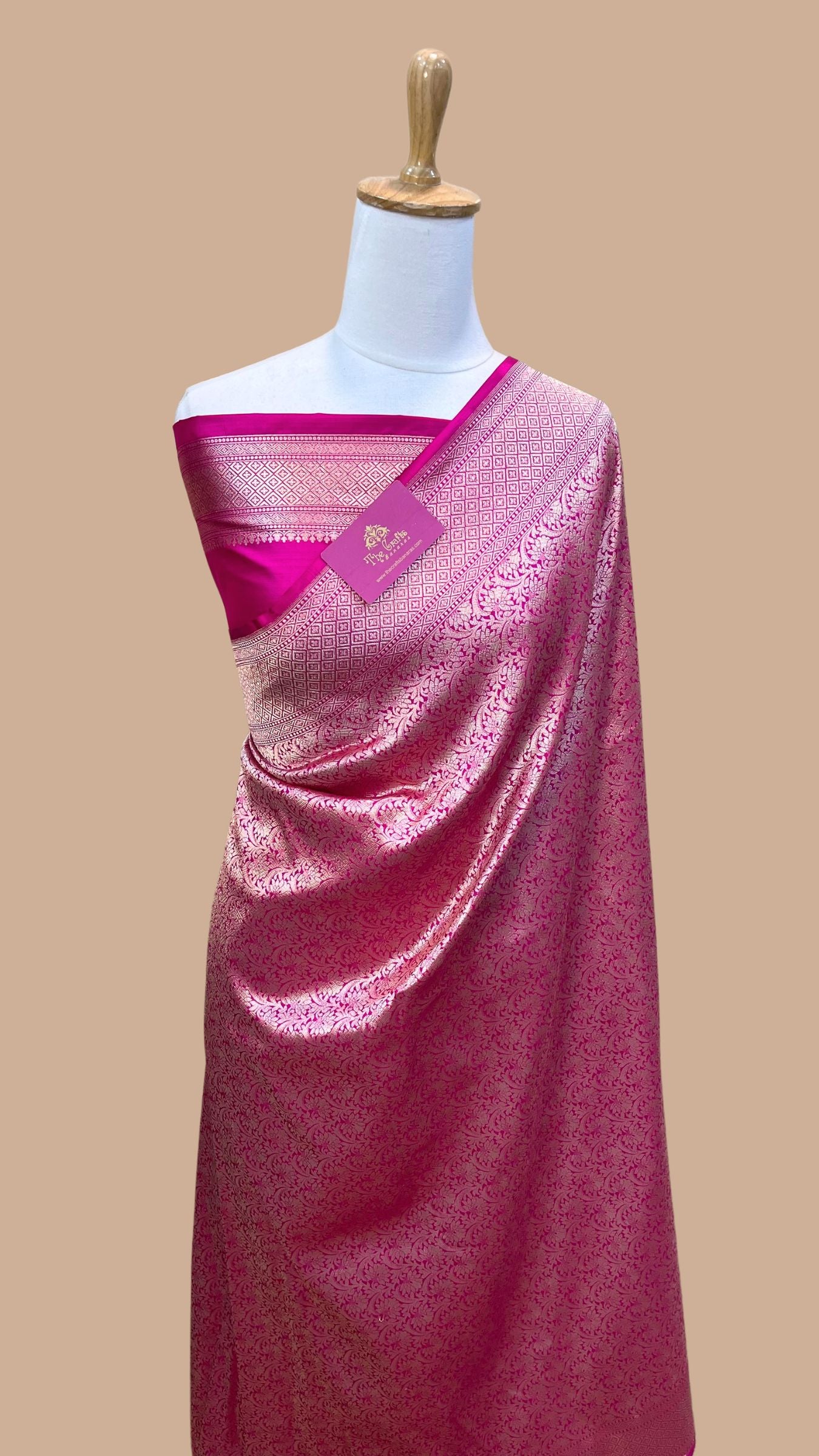 Pure Katan Silk Handloom Banarasi Saree - Tanchui Brocade