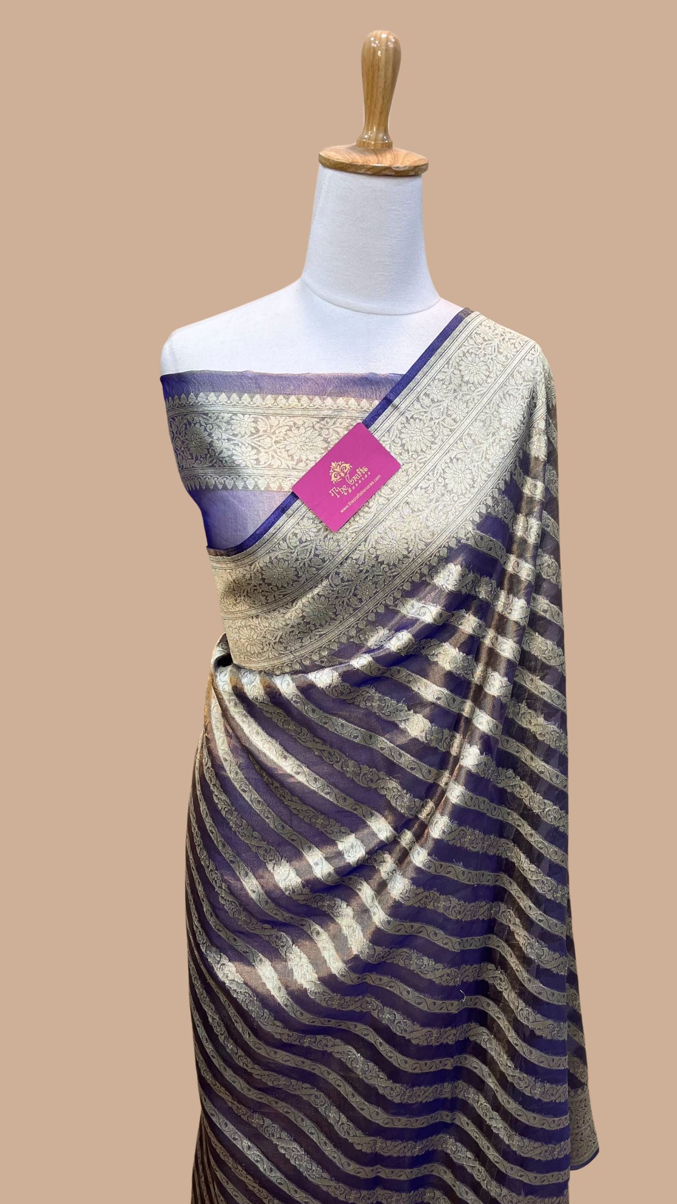 Pure Kora Tissue Silk Handloom Banarasi Saree