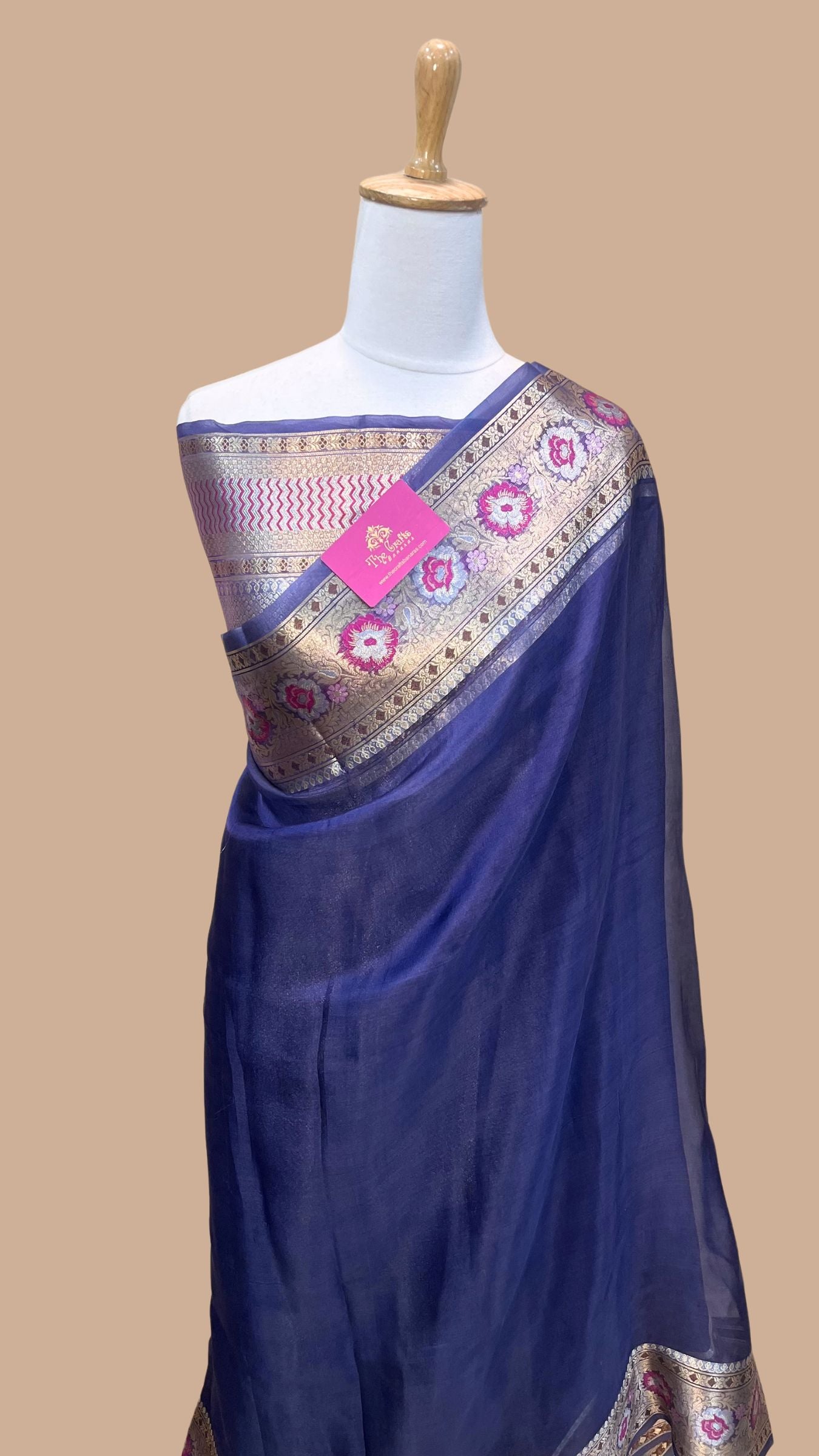 Pure Kora Silk Handloom Banarasi Saree