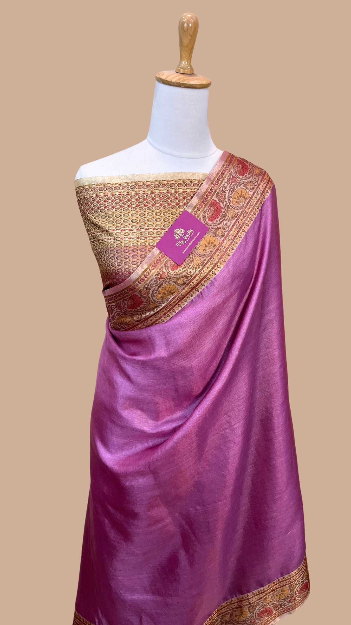 Pure Butter Crepe Banarasi Saree