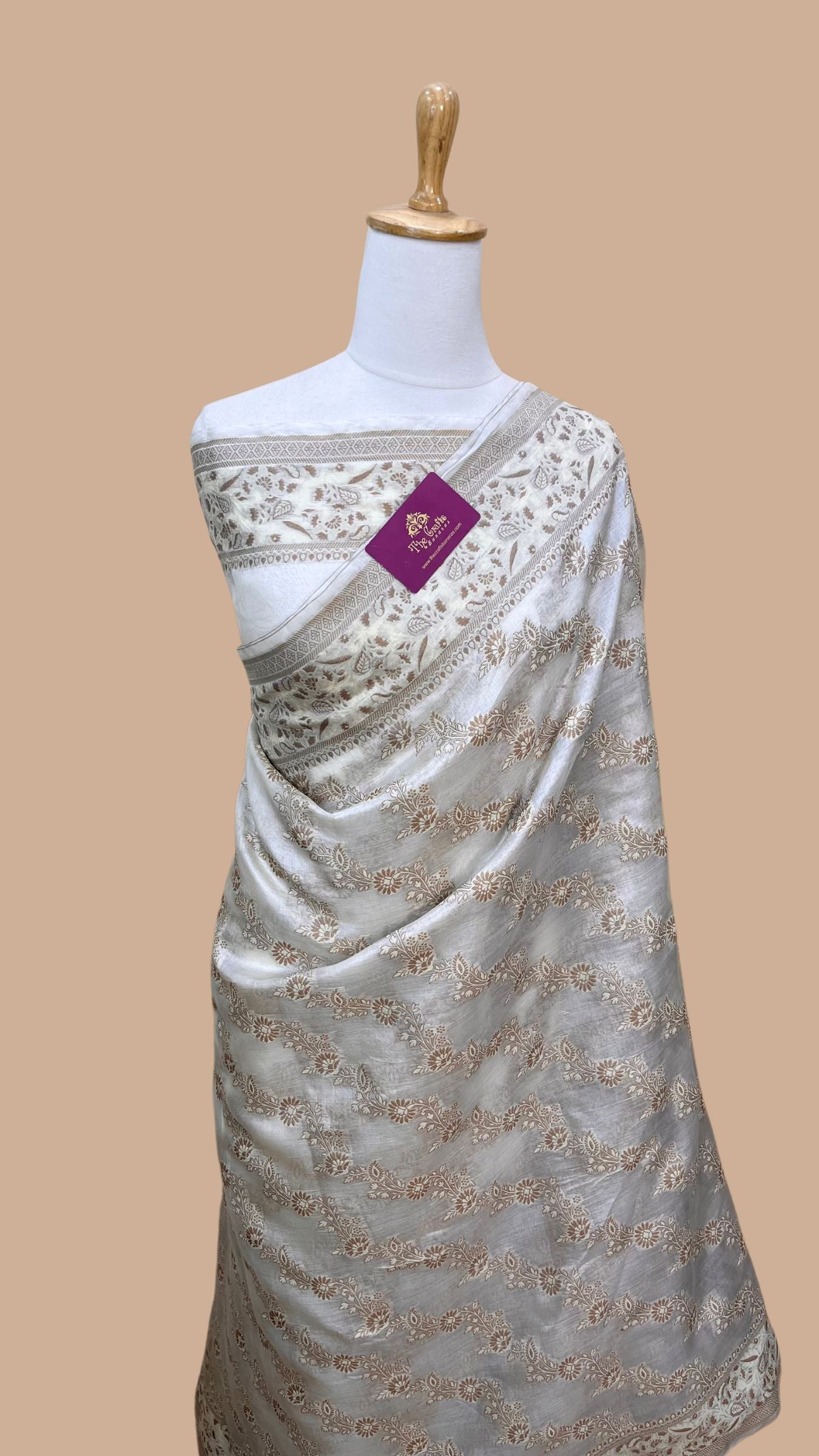 Pure Butter Crepe Banarasi Saree