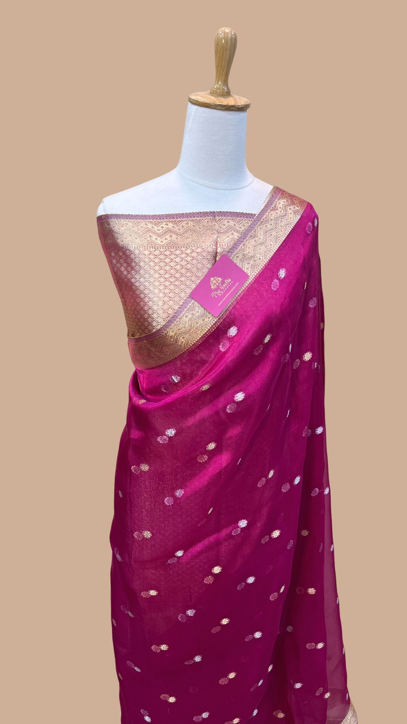Pure Kora Silk Handloom Banarasi Saree