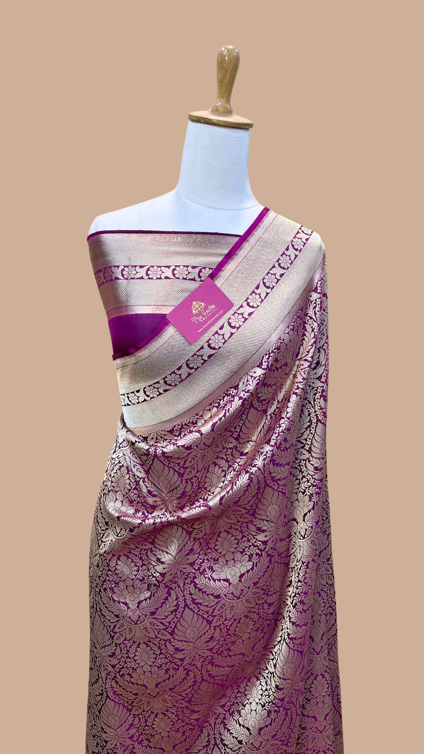 Pure Katan Silk Handloom Banarasi Saree - Tanchui Brocade