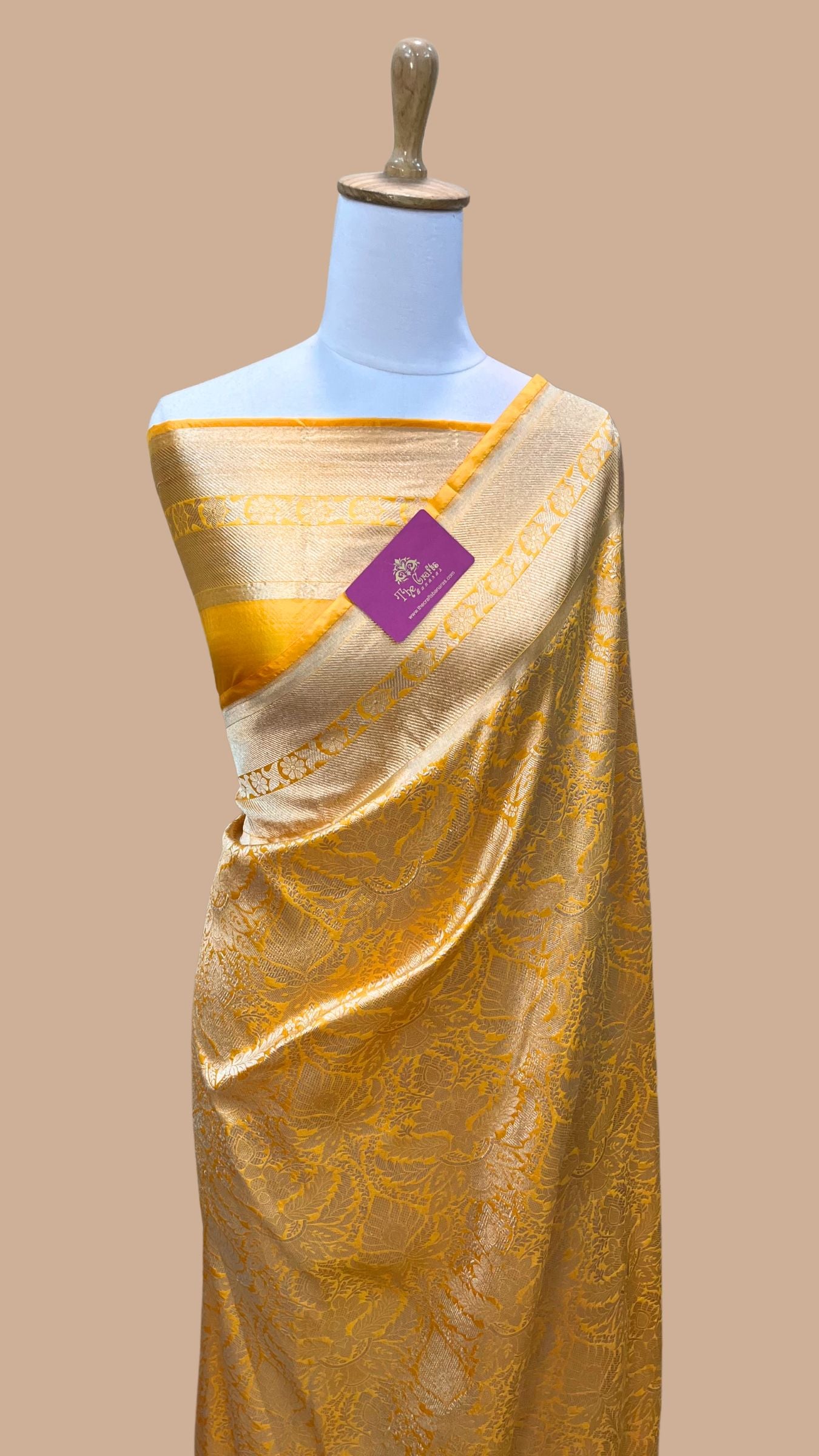 Pure Katan Silk Handloom Banarasi Saree - Tanchui Brocade