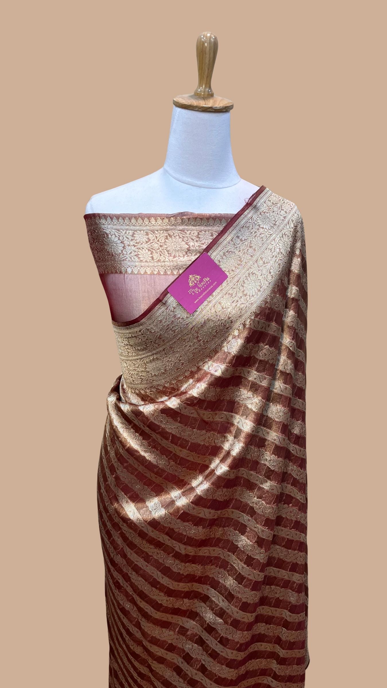 Pure Kora Tissue Silk Handloom Banarasi Saree