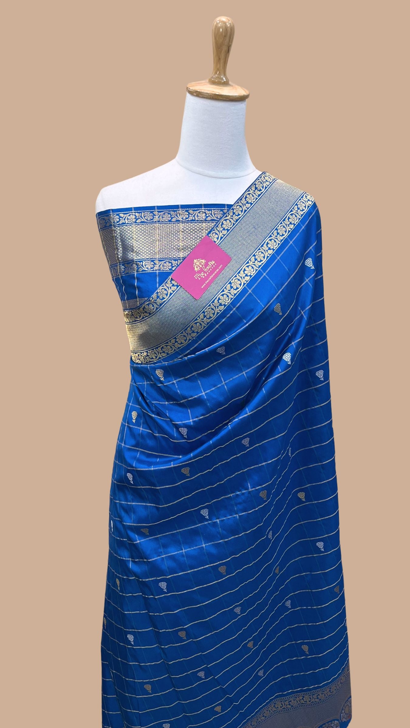 Pure Katan Silk Handloom Banarasi Saree - kadhua sona rupa motifs