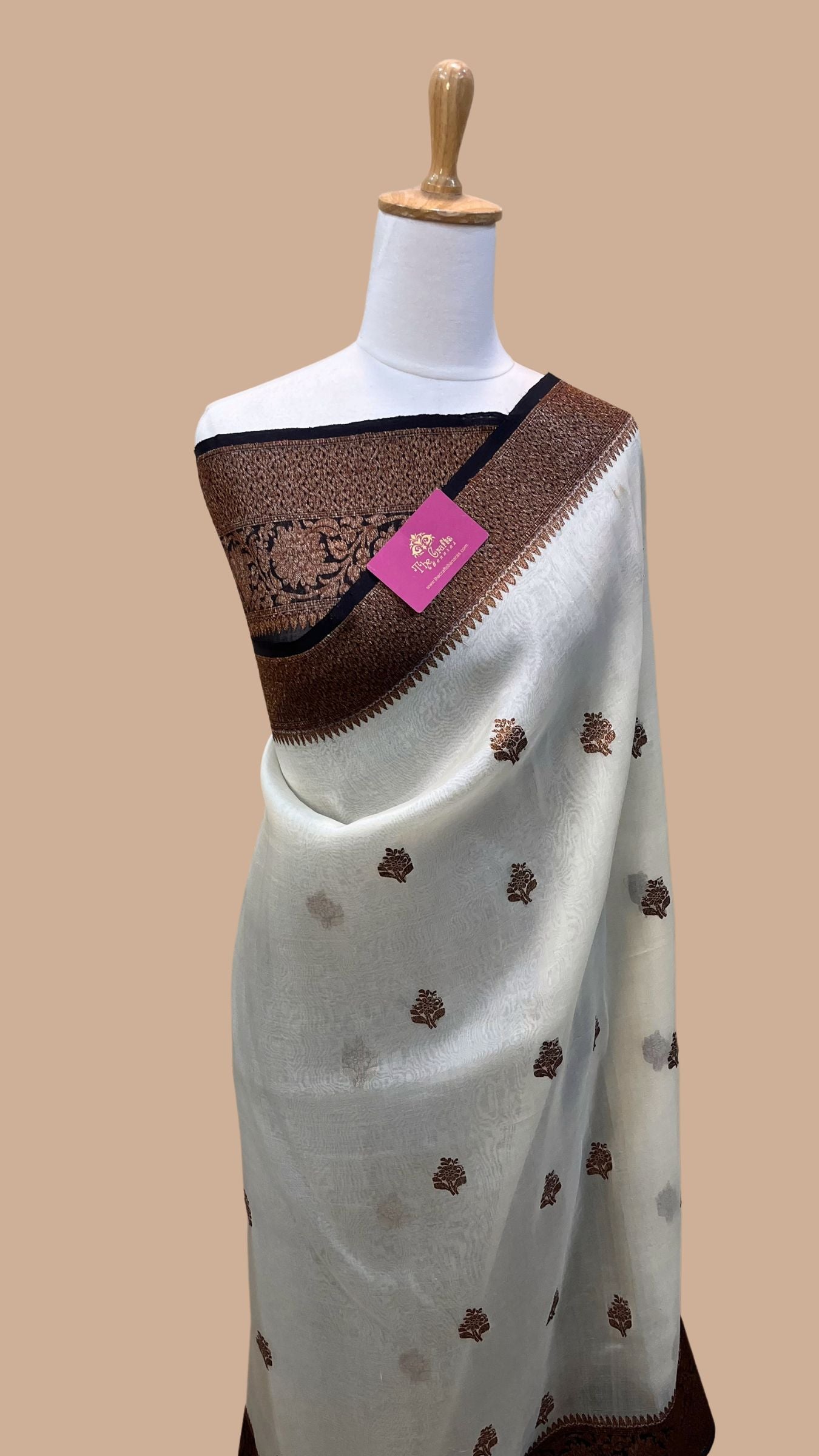 Pure Kora Silk Handloom Banarasi Saree