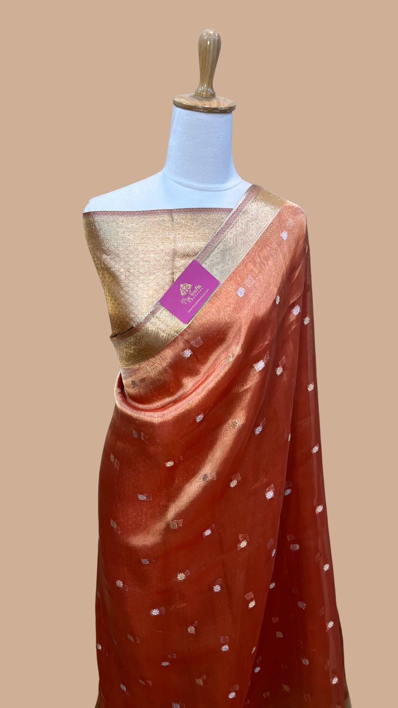 Pure Tissue Silk Handloom Banarasi Saree