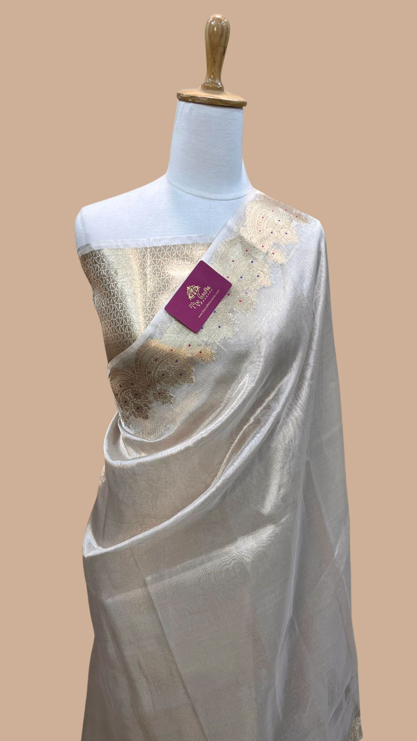 Pure Kora Tissue Silk Banarasi Saree