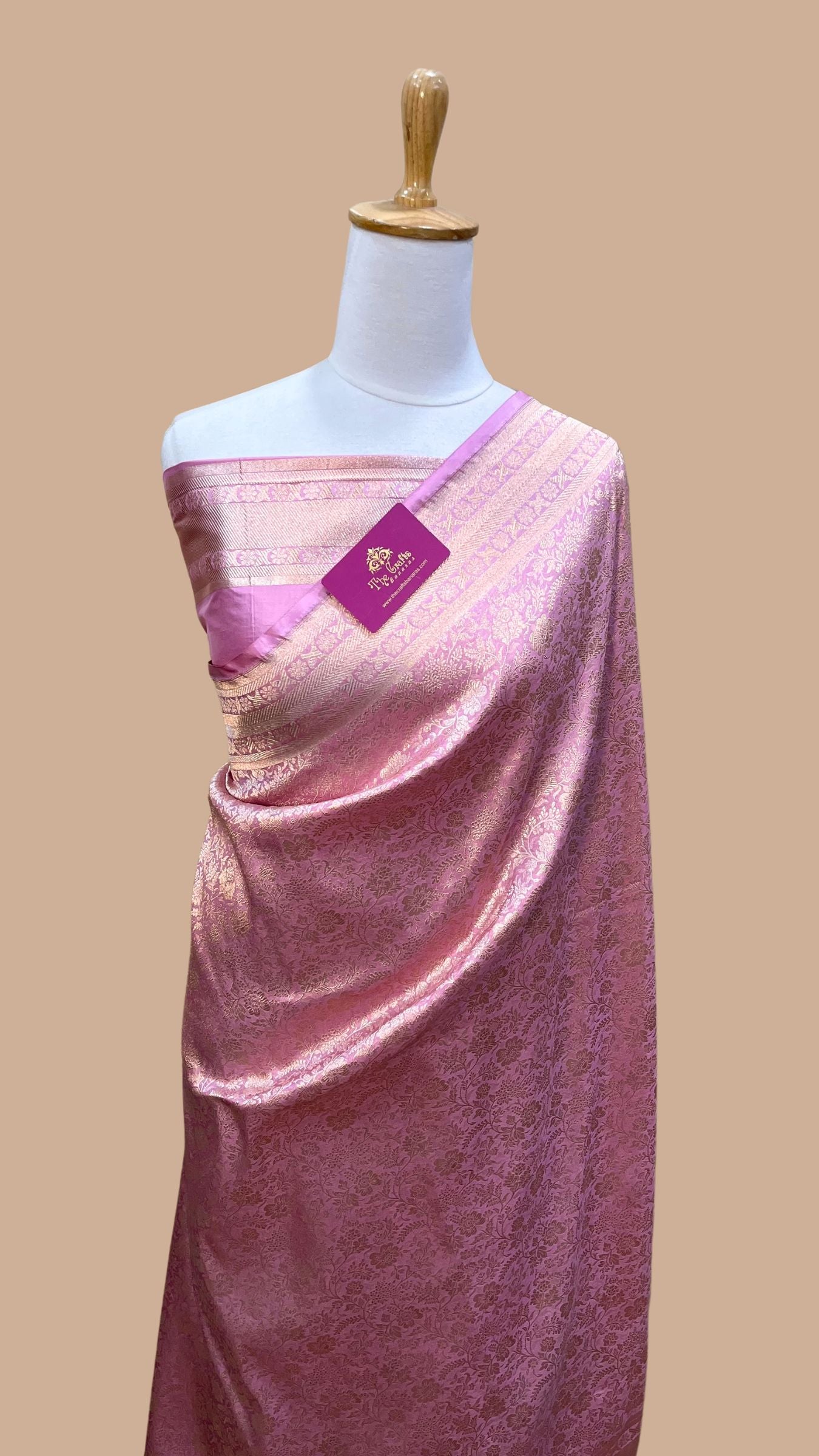 Pure Katan Silk Handloom Banarasi Saree - Tanchui Brocade