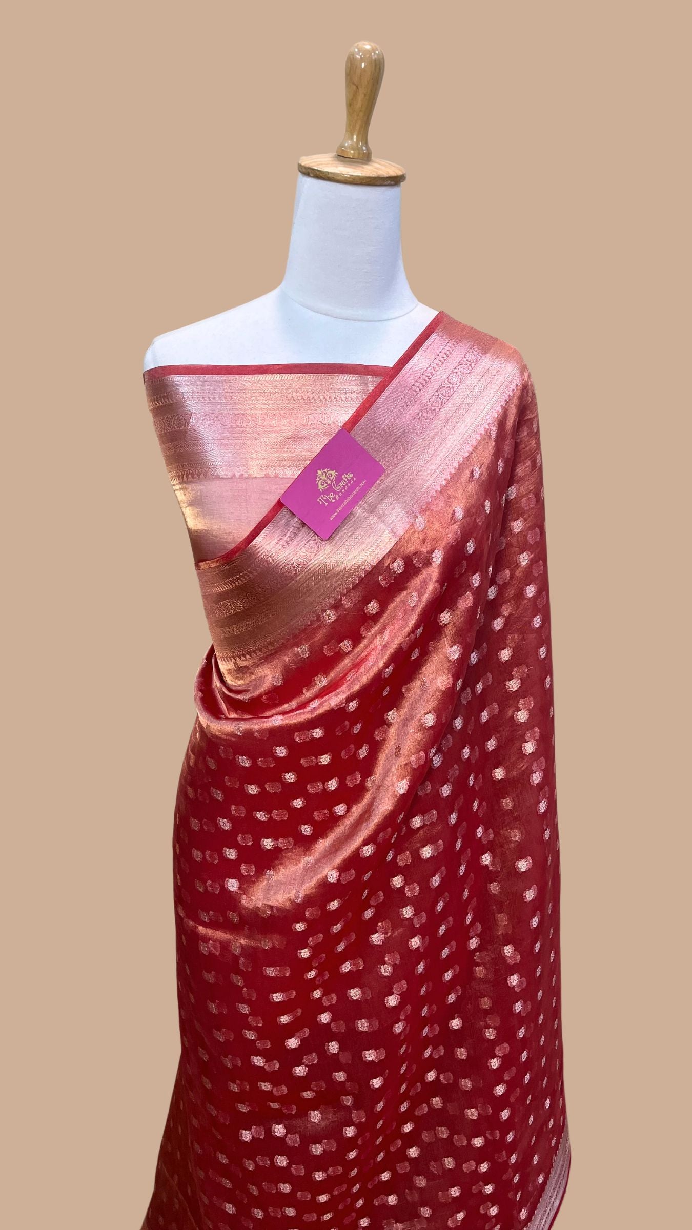 Pure Kora Silk Handloom Banarasi Saree