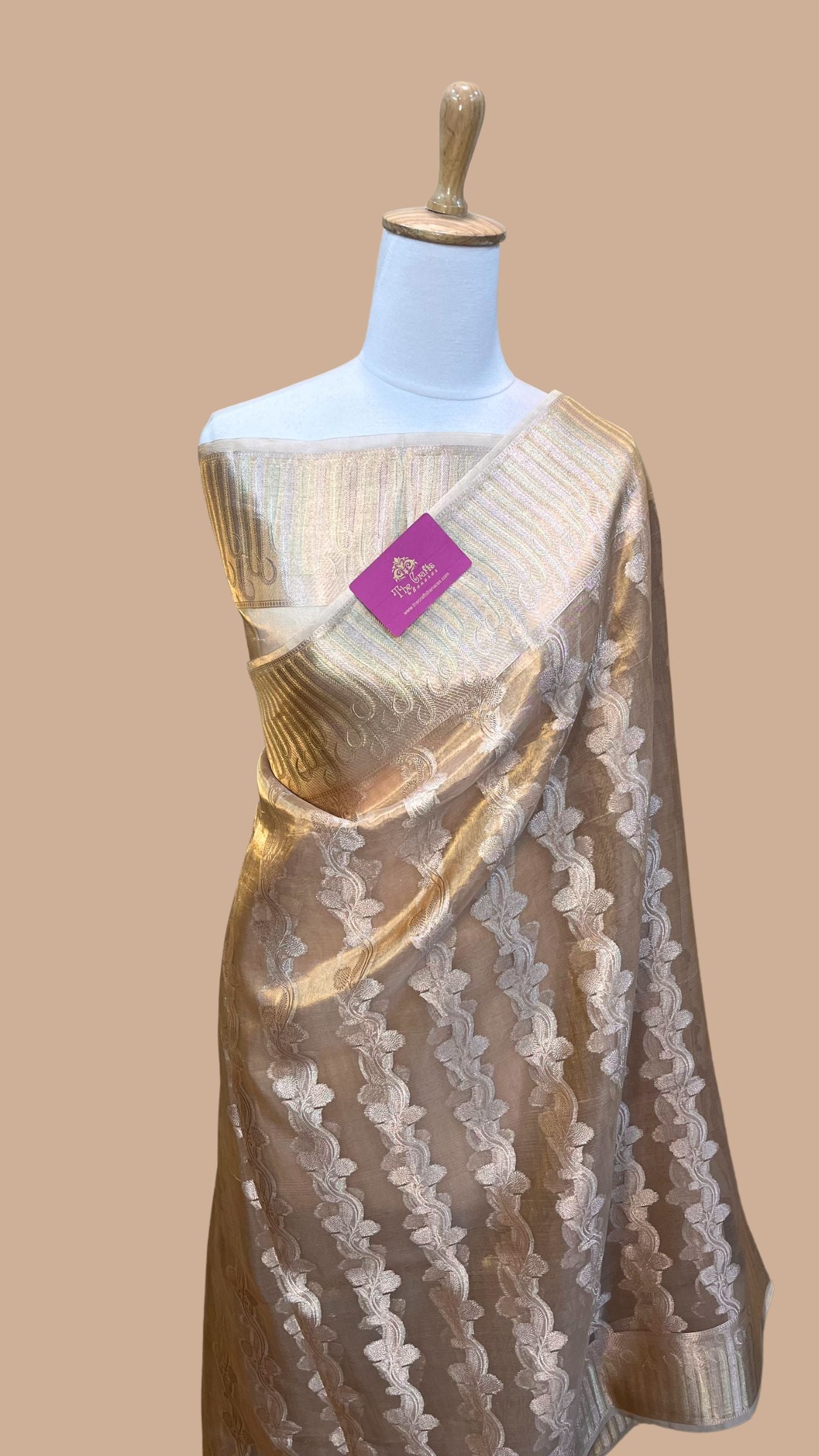 Pure Kora Silk Handloom Banarasi Saree